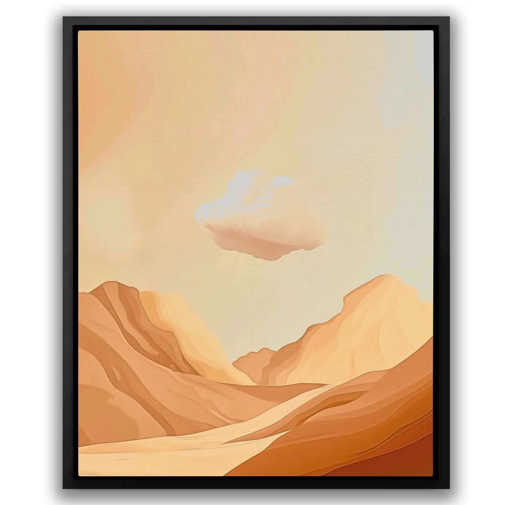 Desert Storm - Beige Mountain Canvas Print