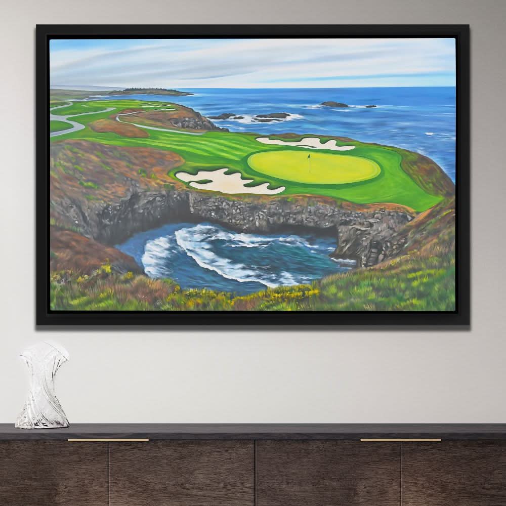 Difficult Par 4 - Large Contemporary Canvas Print