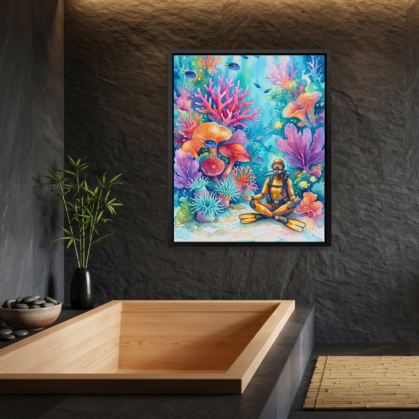 Diver Coral Meditation