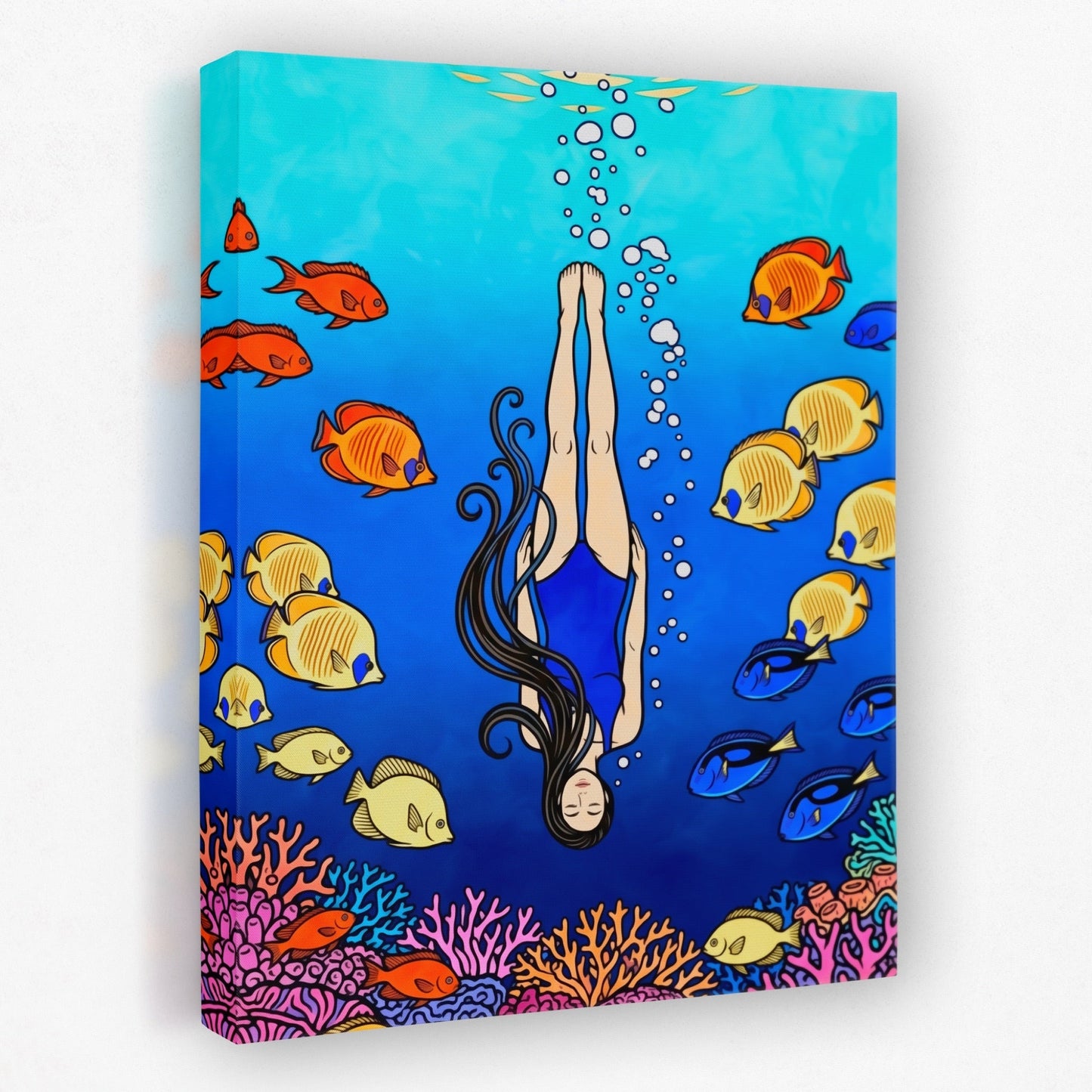 Diver Coral Reef