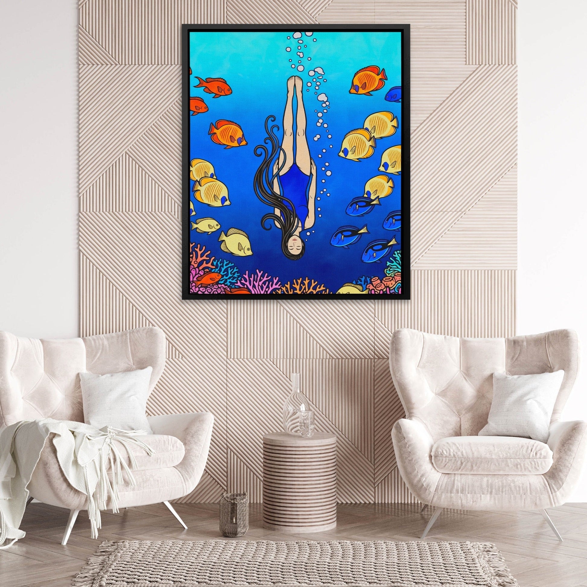 Diver Coral Reef