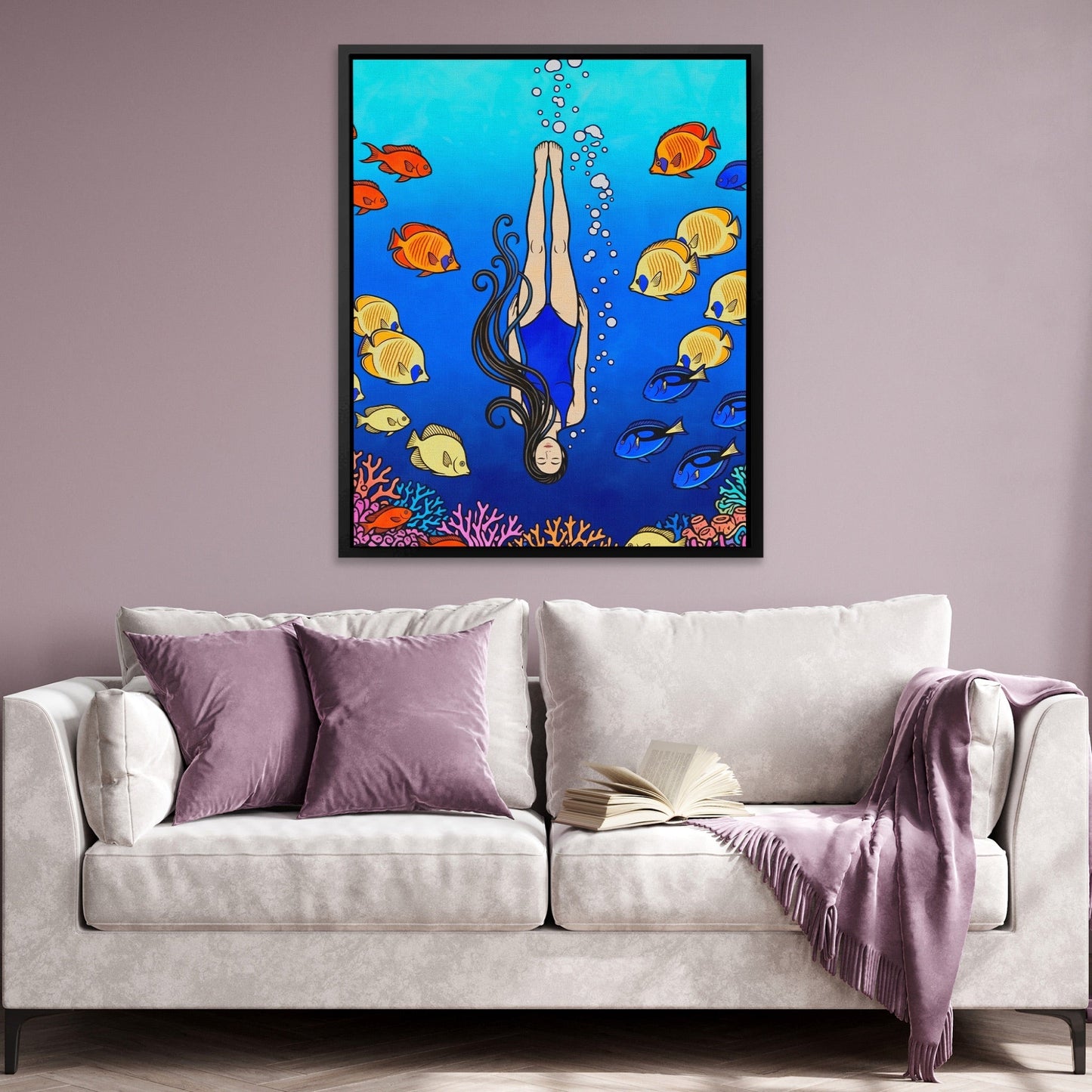 Diver Coral Reef