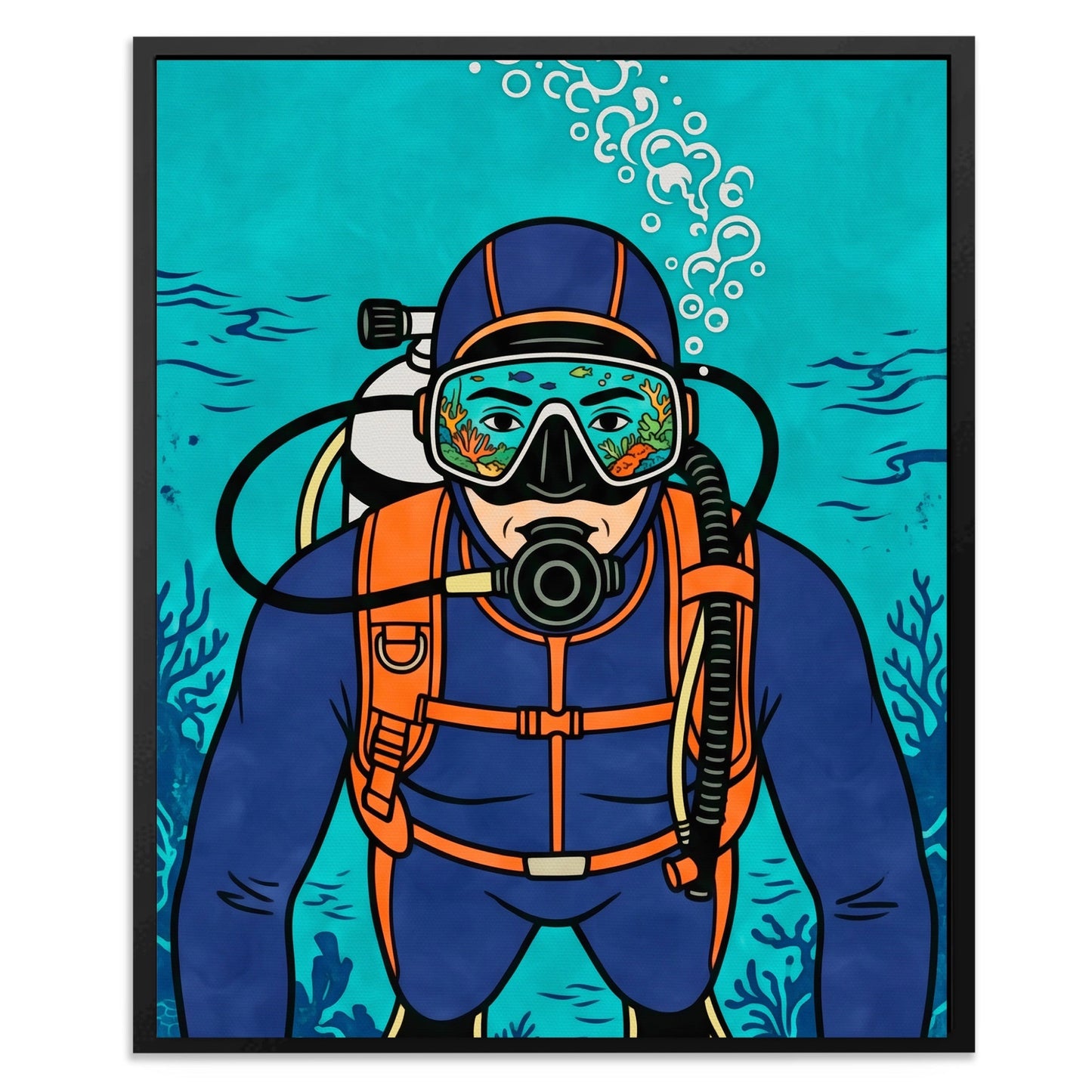 Diver Deep Reflection