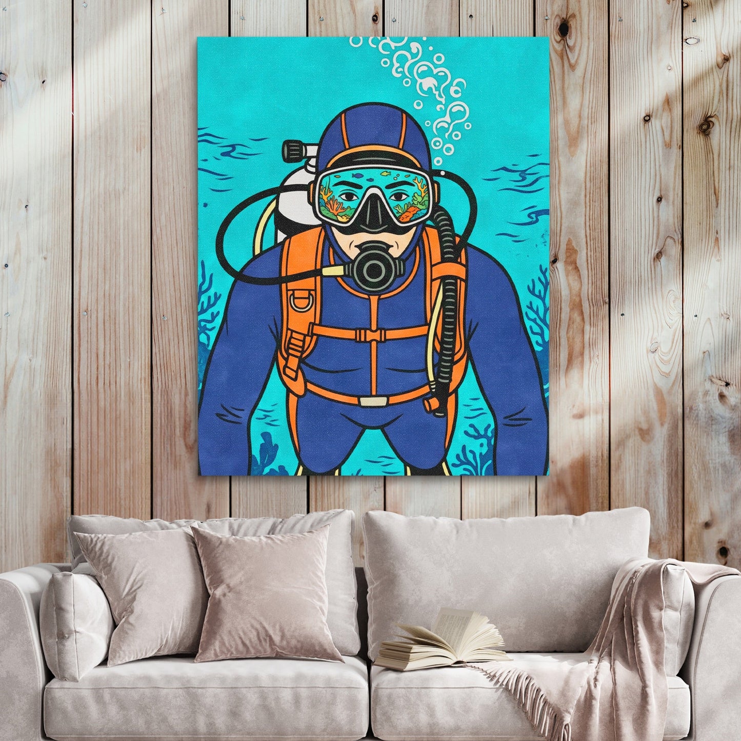 Diver Deep Reflection