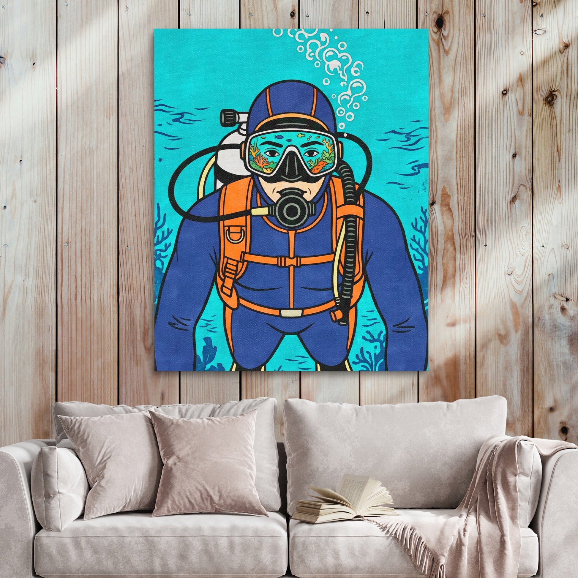 Diver Deep Reflection