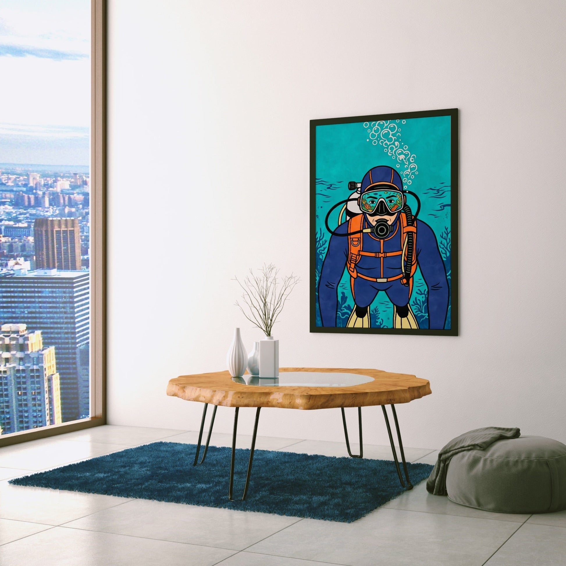 Diver Deep Reflection