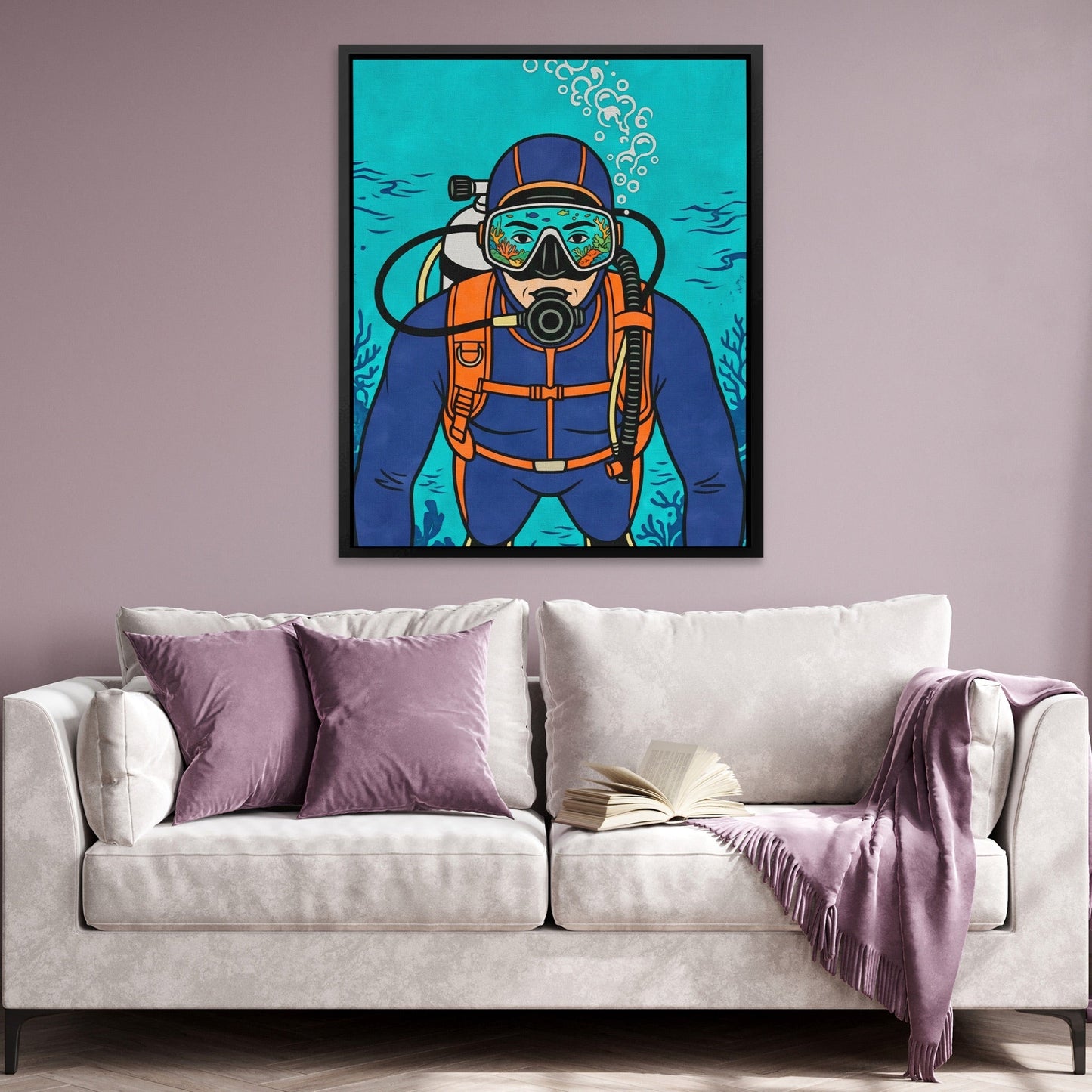 Diver Deep Reflection