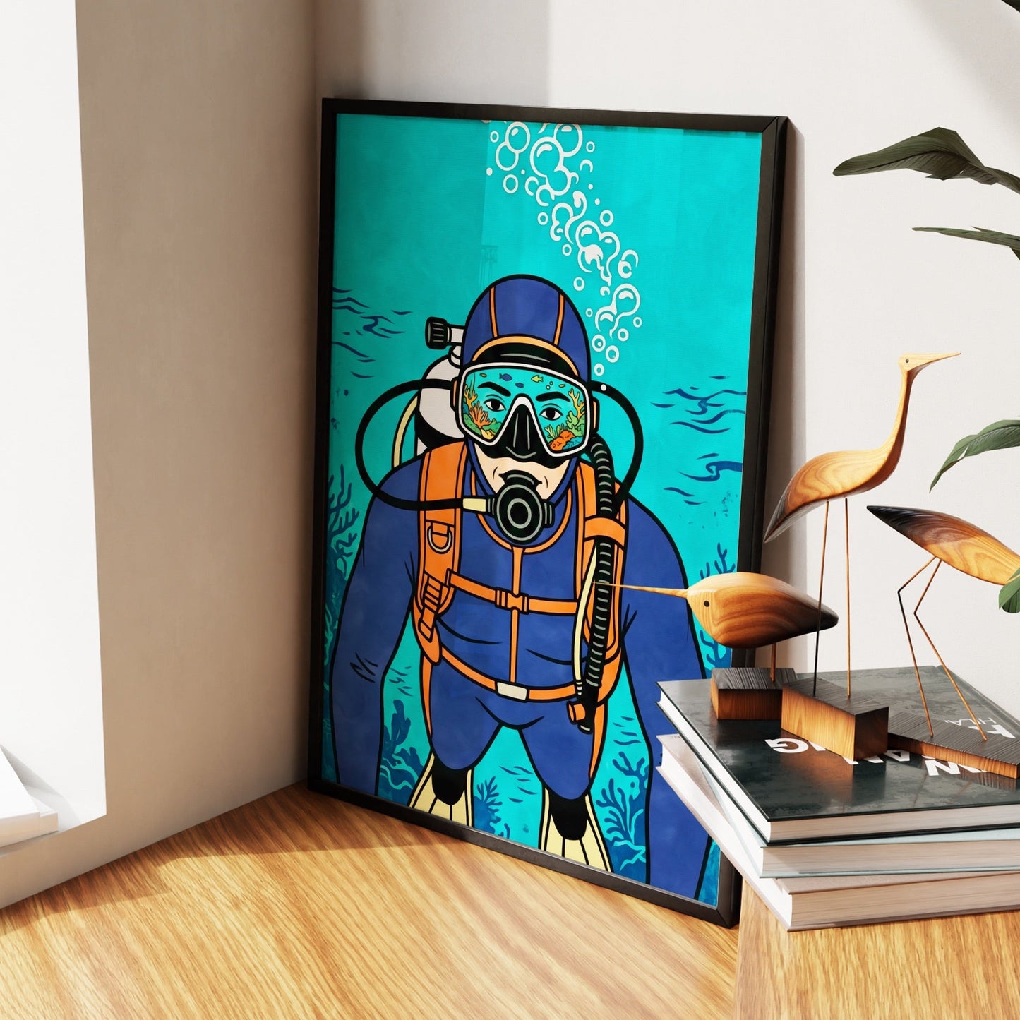 Diver Deep Reflection