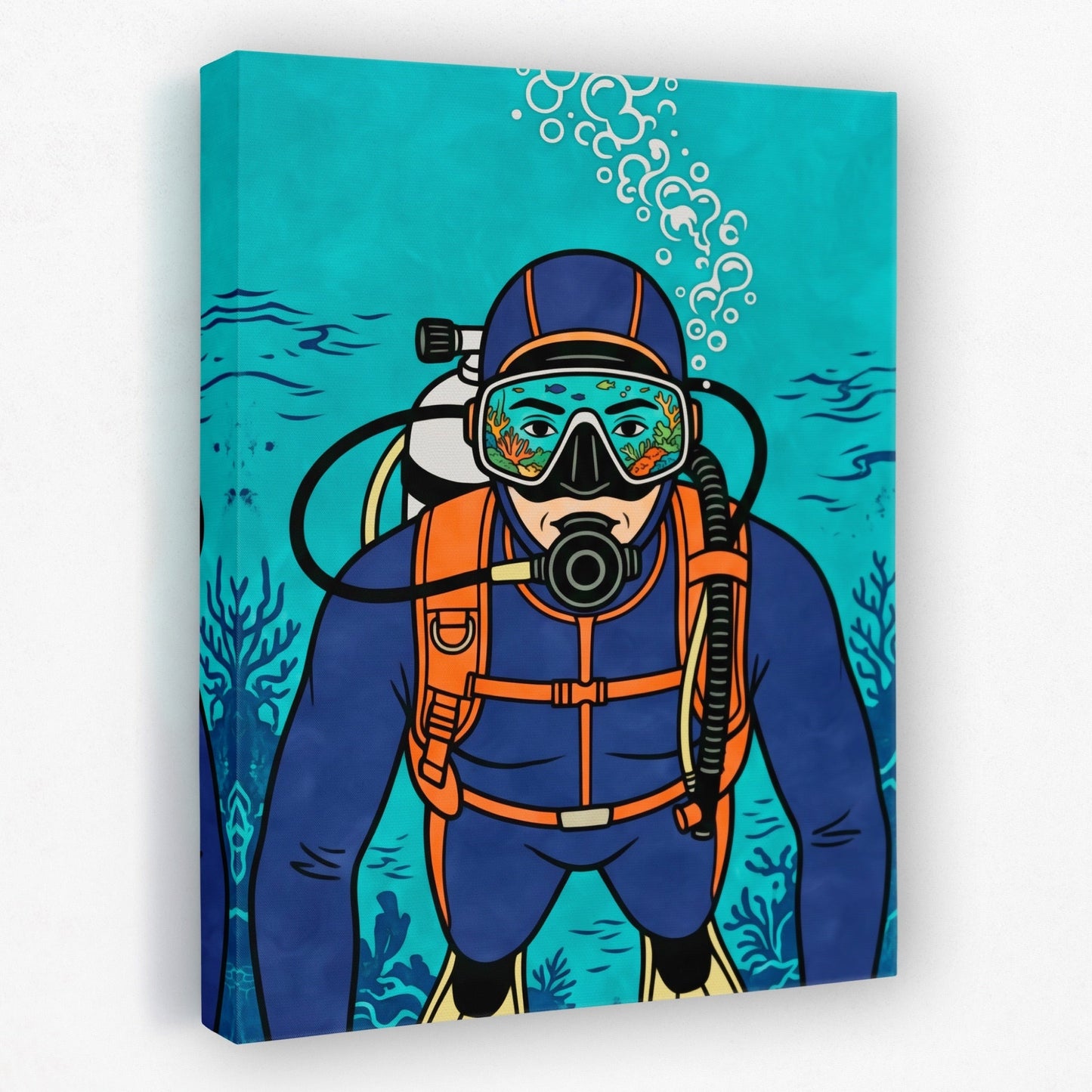Diver Deep Reflection