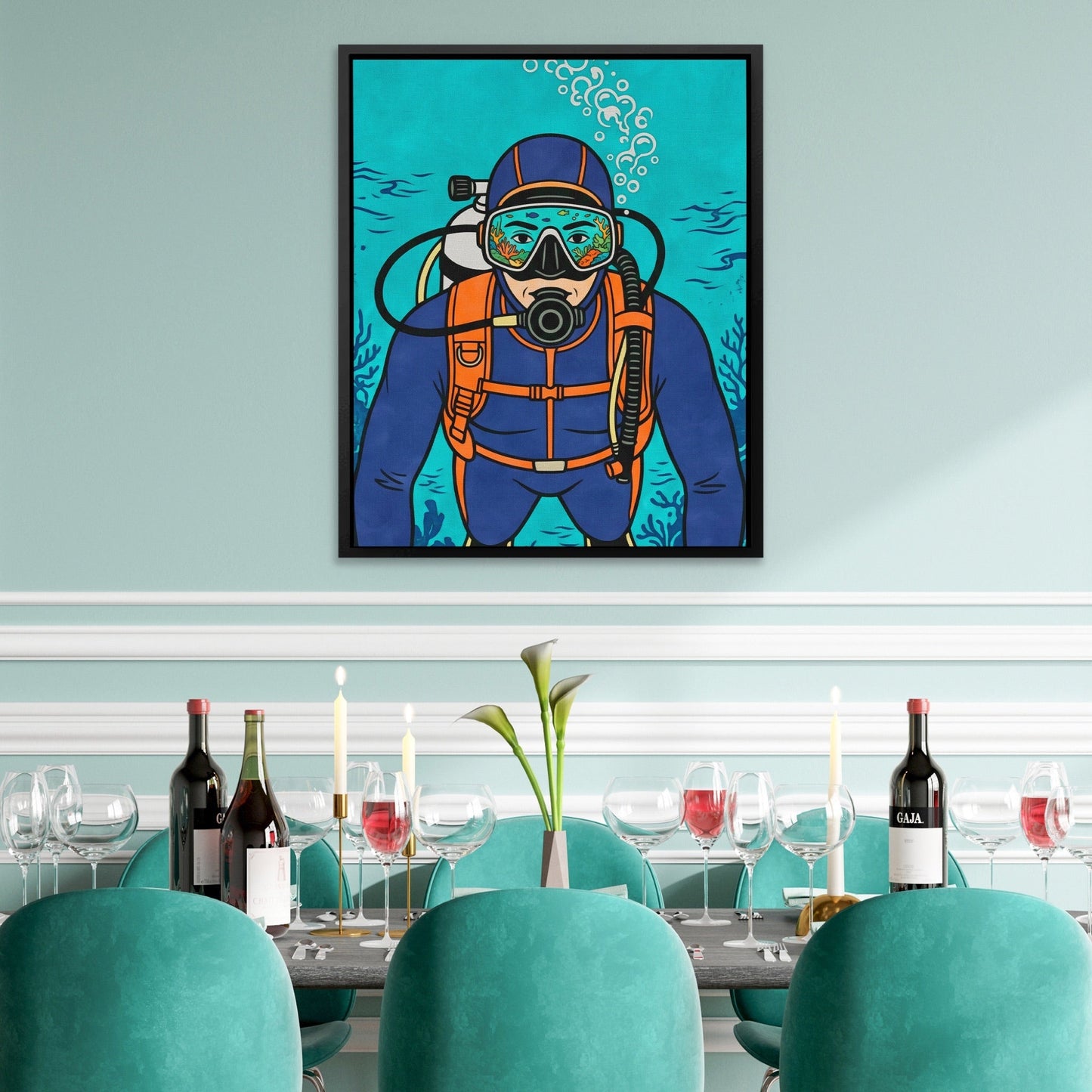 Diver Deep Reflection