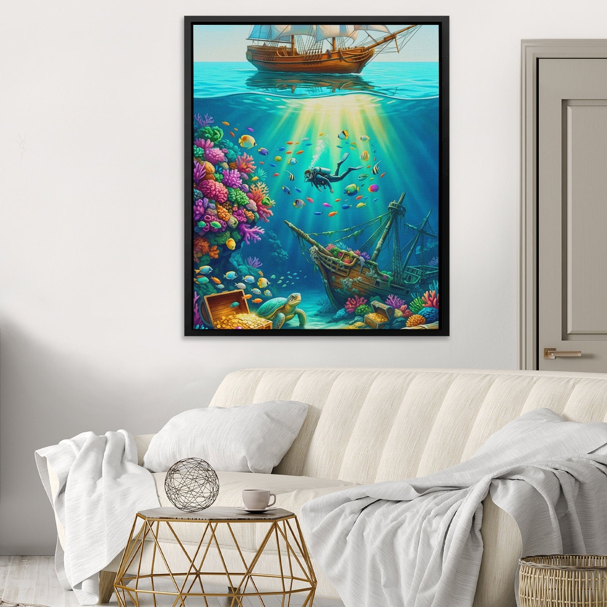 Diver Sunken Treasure