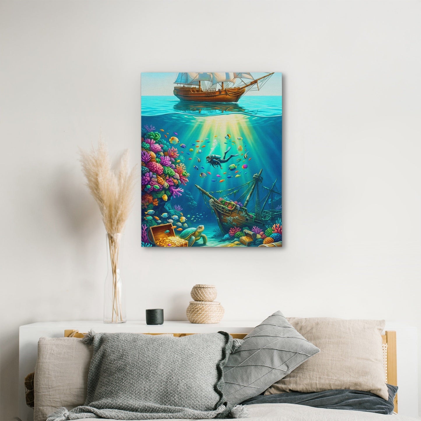 Diver Sunken Treasure