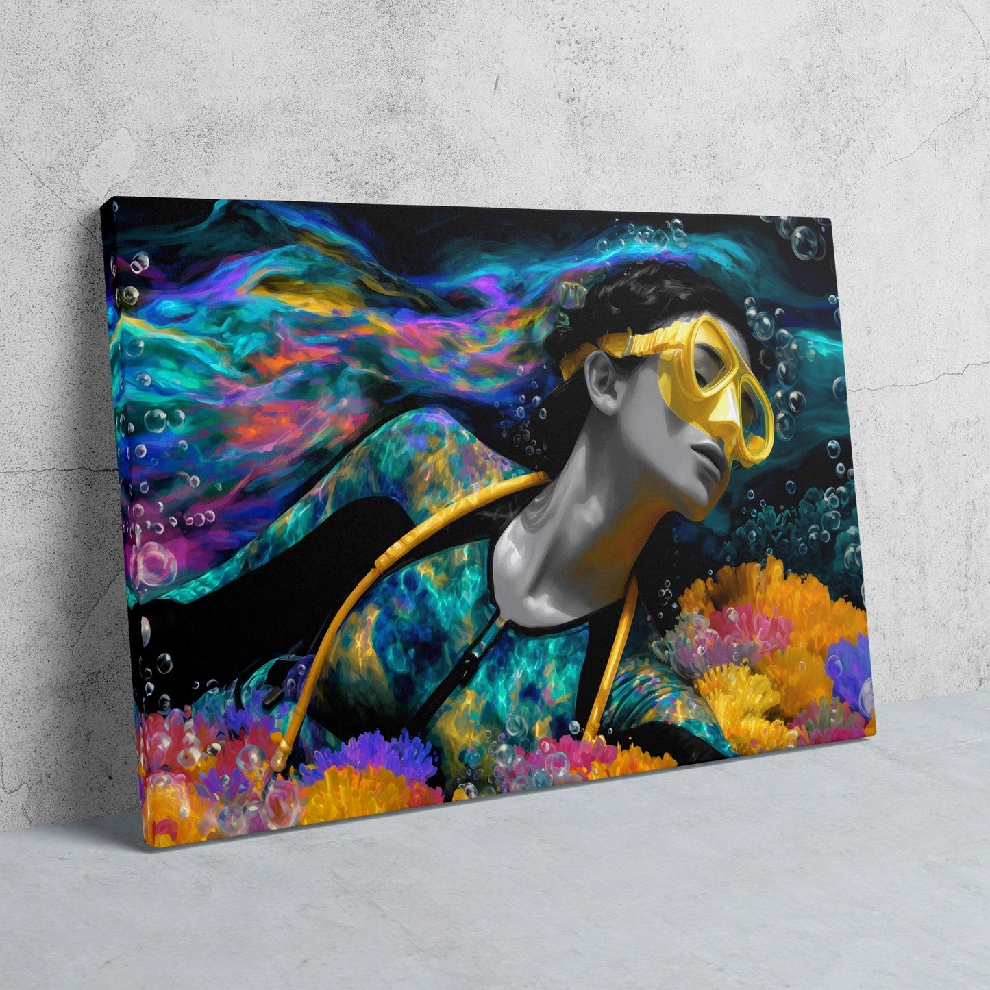 Divers Coral Haven - Luxury Wall Art