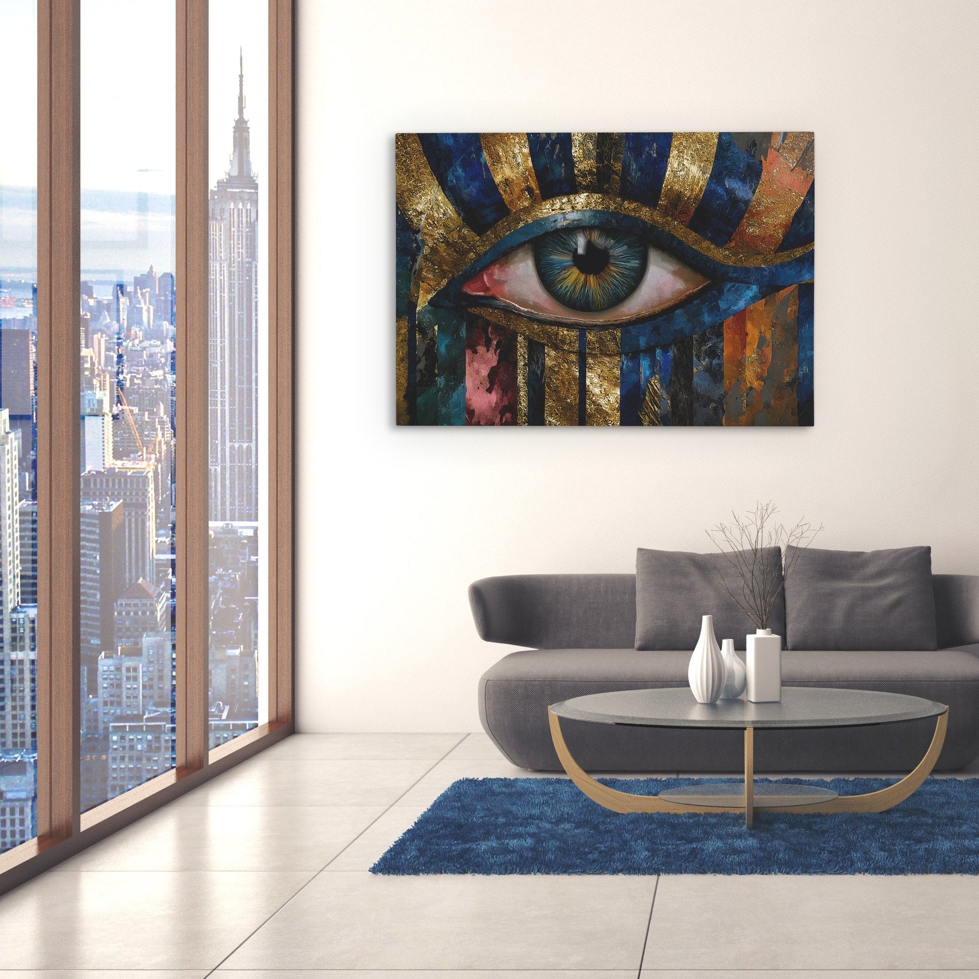 Divine Eye Sunburst - Luxury Wall Art