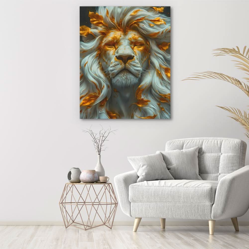 Divine Insight - Modern White Canvas Wall Art