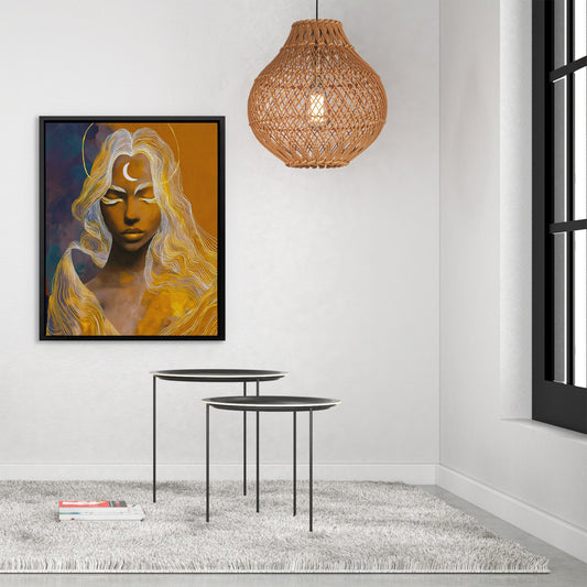 Divine Lunar Meditation - Luxury Wall Art