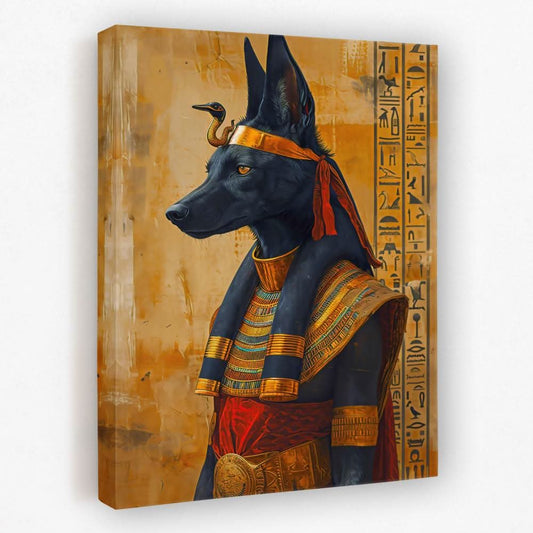 Divine Protector - Anubis Canvas Wall Art