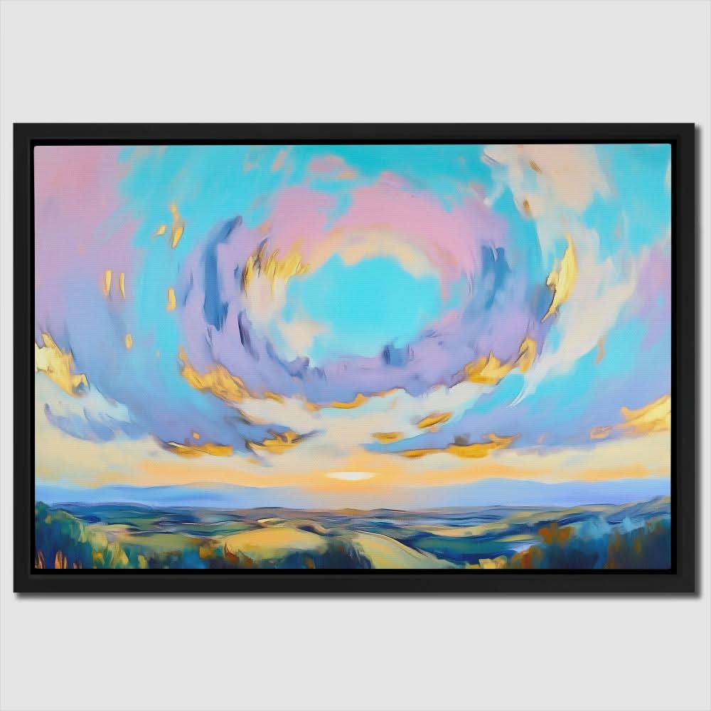 Divine Skies - Blue Canvas Print