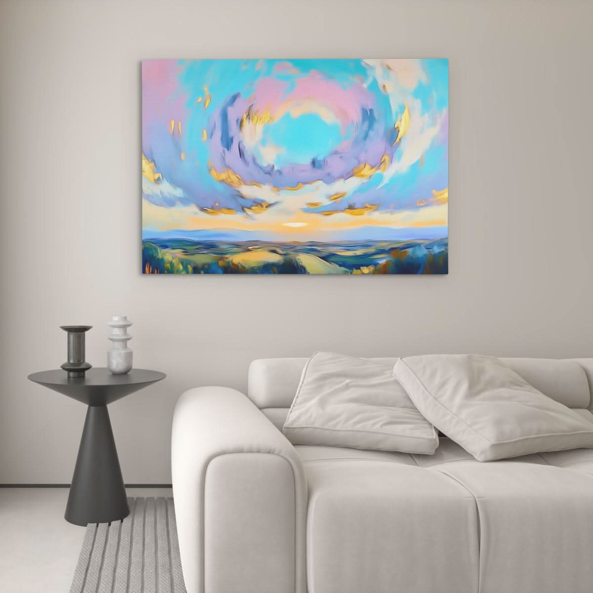 Divine Skies - Landscapes Wall Art in Black Frame
