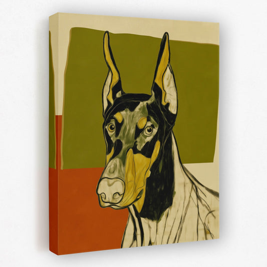 Doberman Autumn Watch - Luxury Wall Art