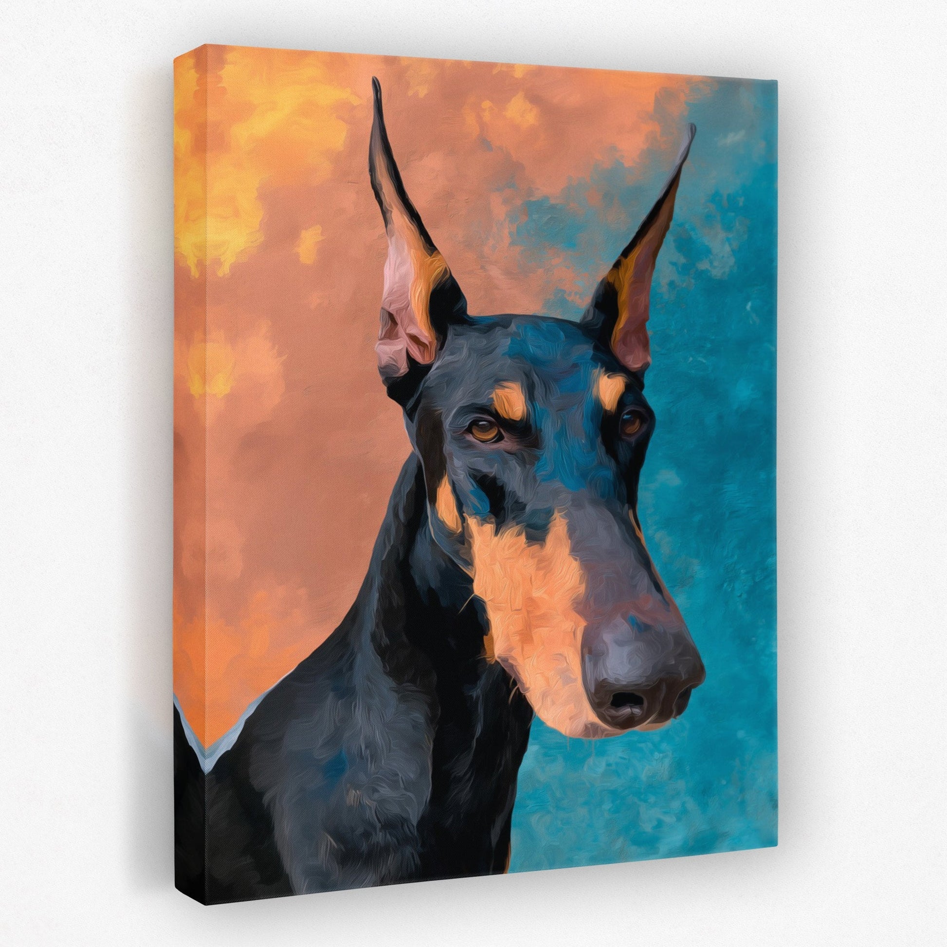 Doberman Sunset Watch - Luxury Wall Art