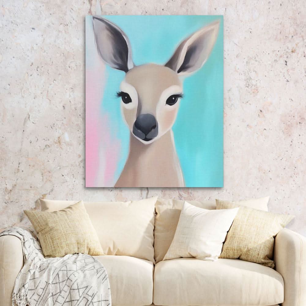 Doe’s Whisper - Large Contemporary Canvas Print