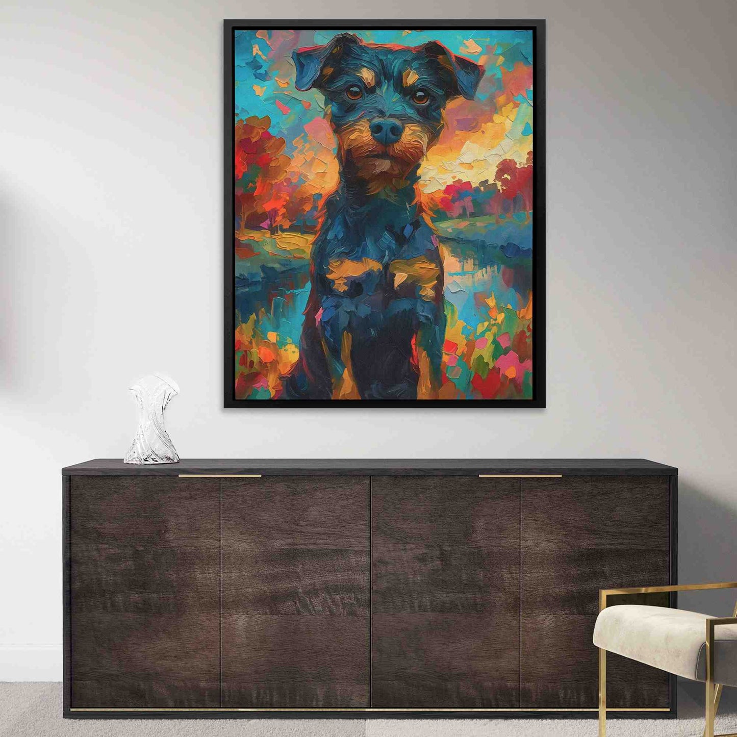 Dog in the Park - Animals Art