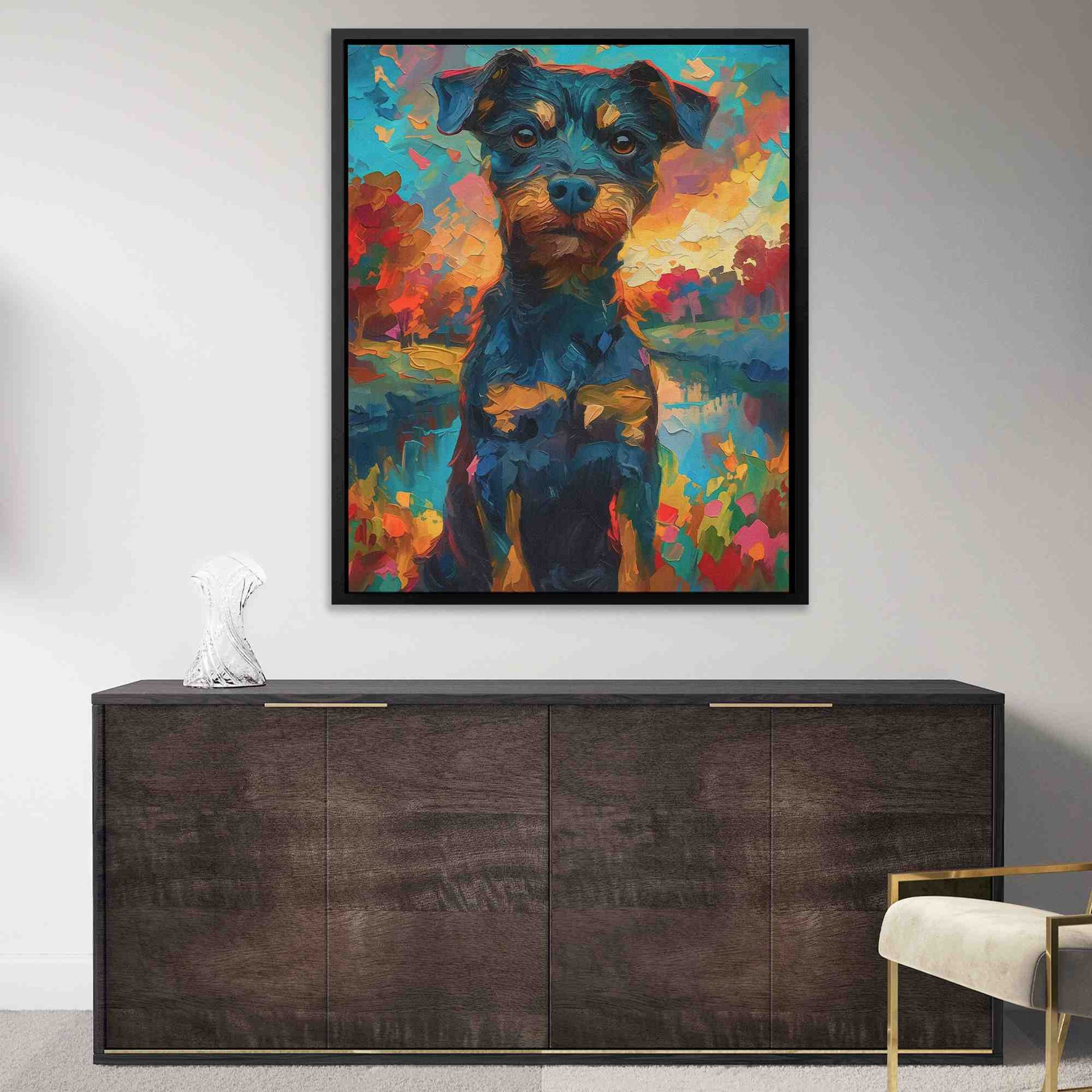 Dog in the Park - Animals Art