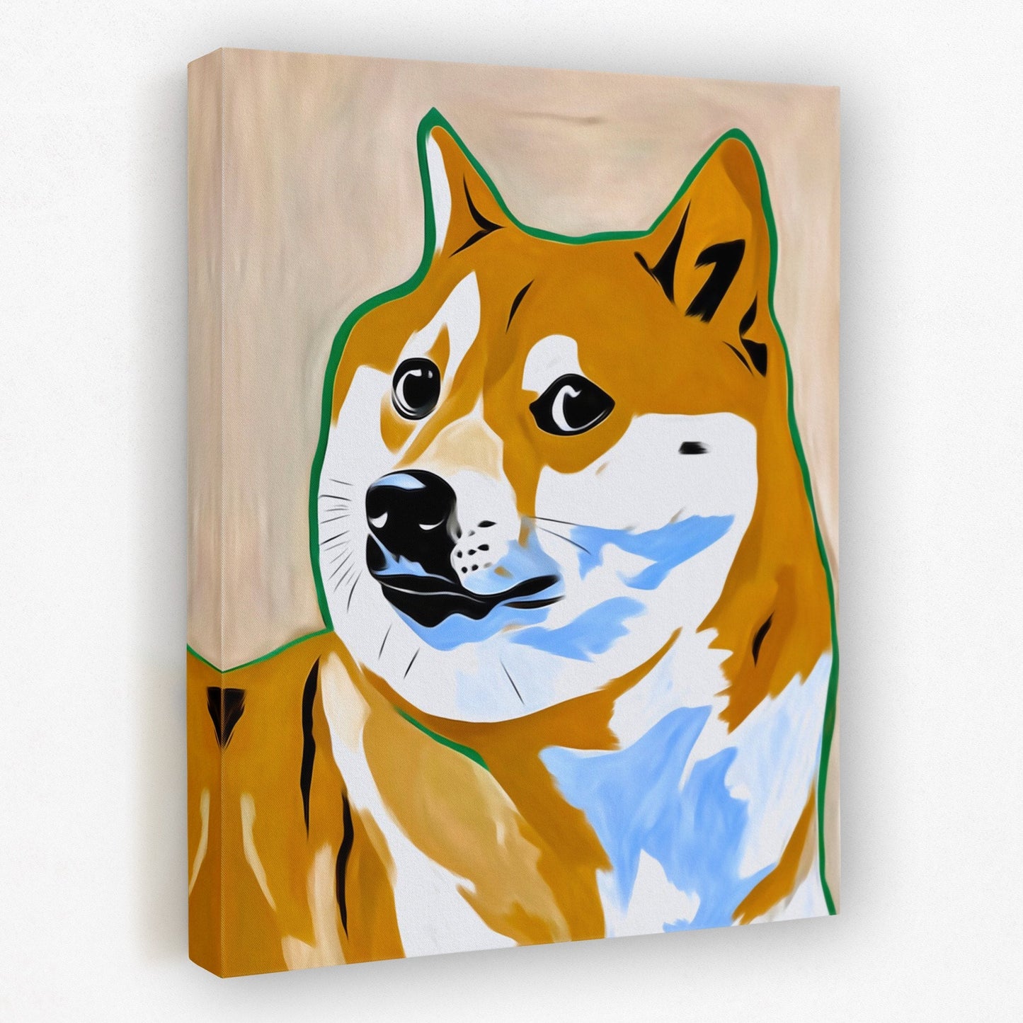 Doge Digital Dawn - Luxury Wall Art