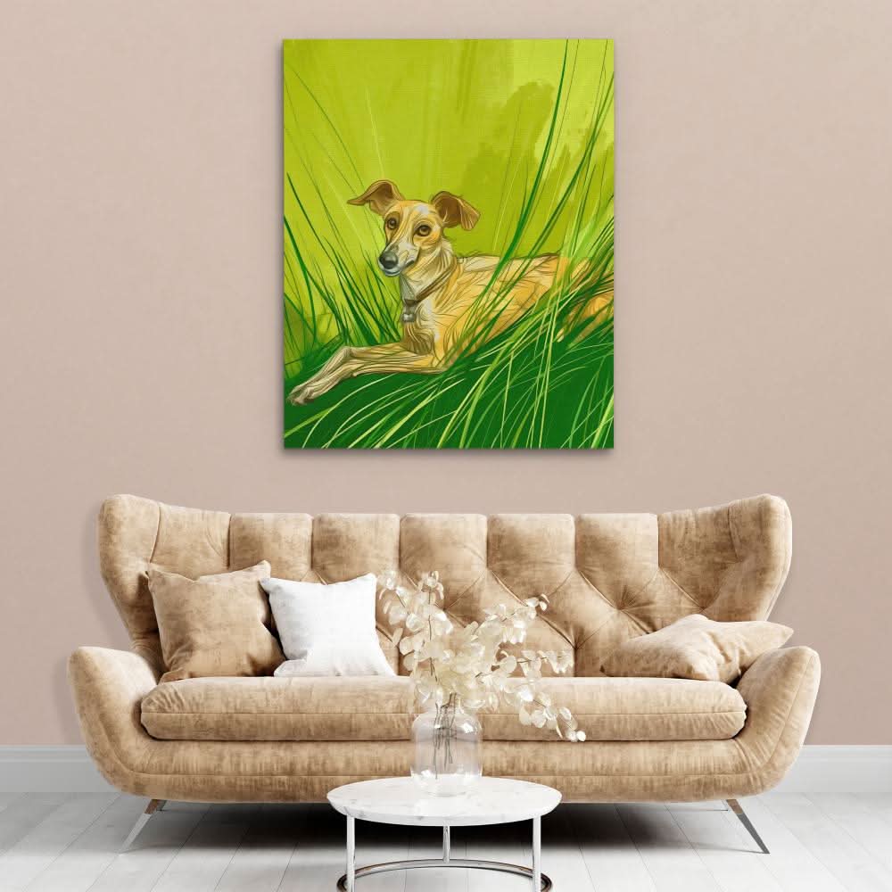 Doggy Doodle - Large Canvas Print