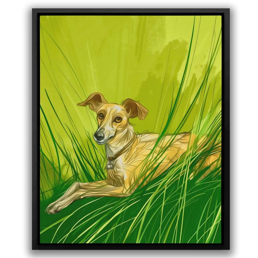 Doggy Doodle - Wall Art in Black Frame