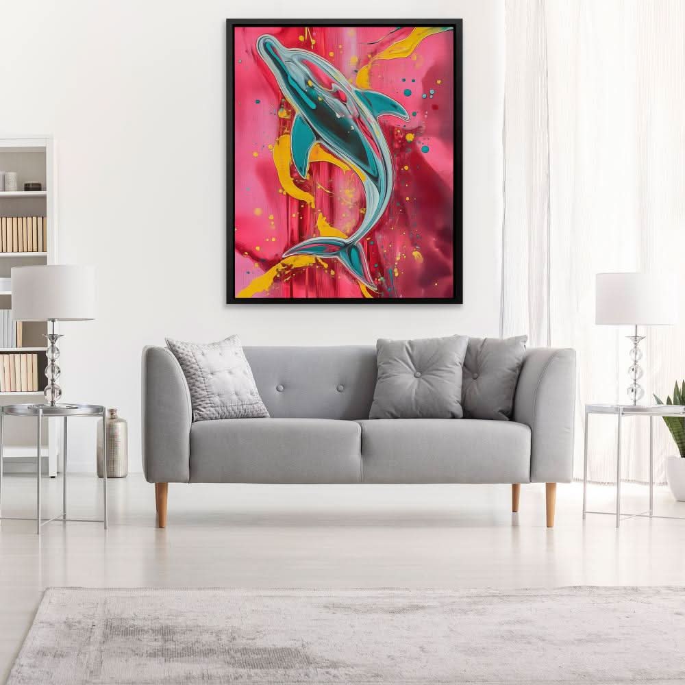 Dolphin Splash - Beach House Art