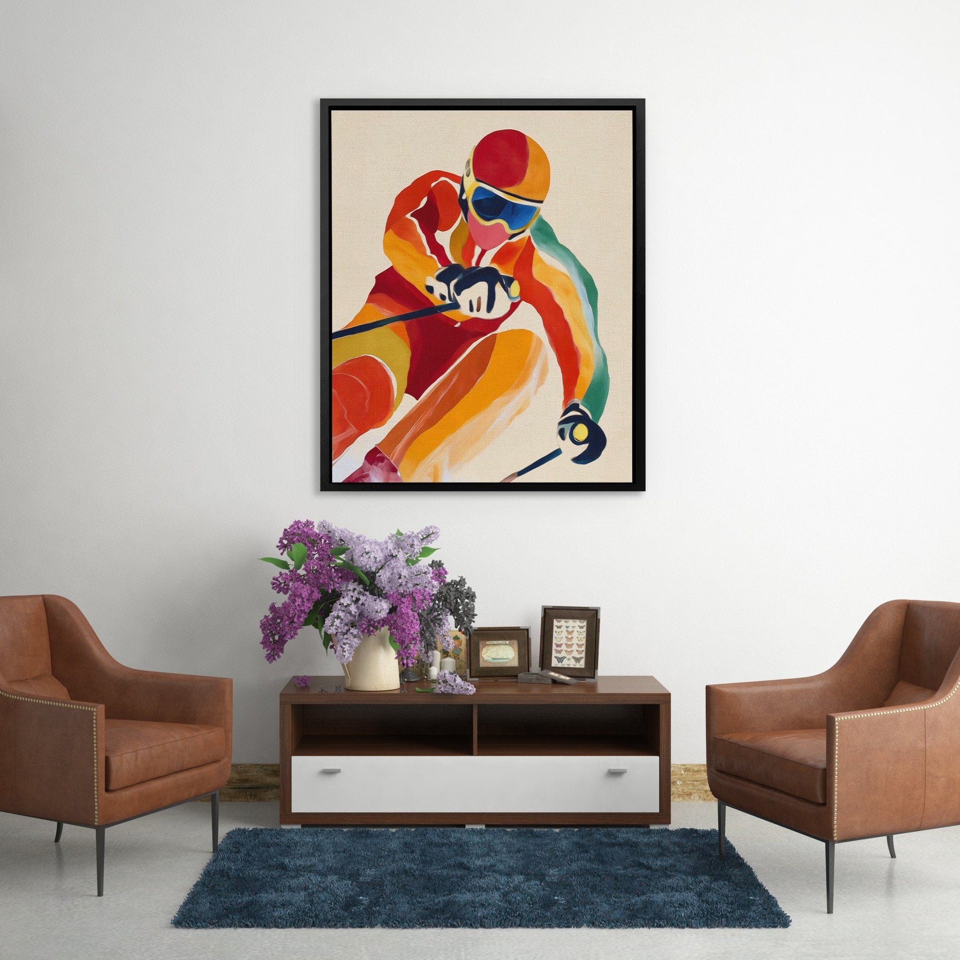 Downhill Fire Rush - Luxury Wall Art