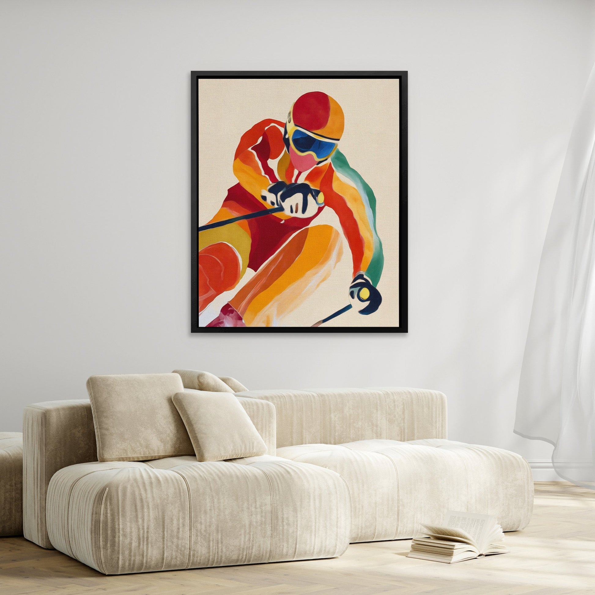 Downhill Fire Rush - Luxury Wall Art