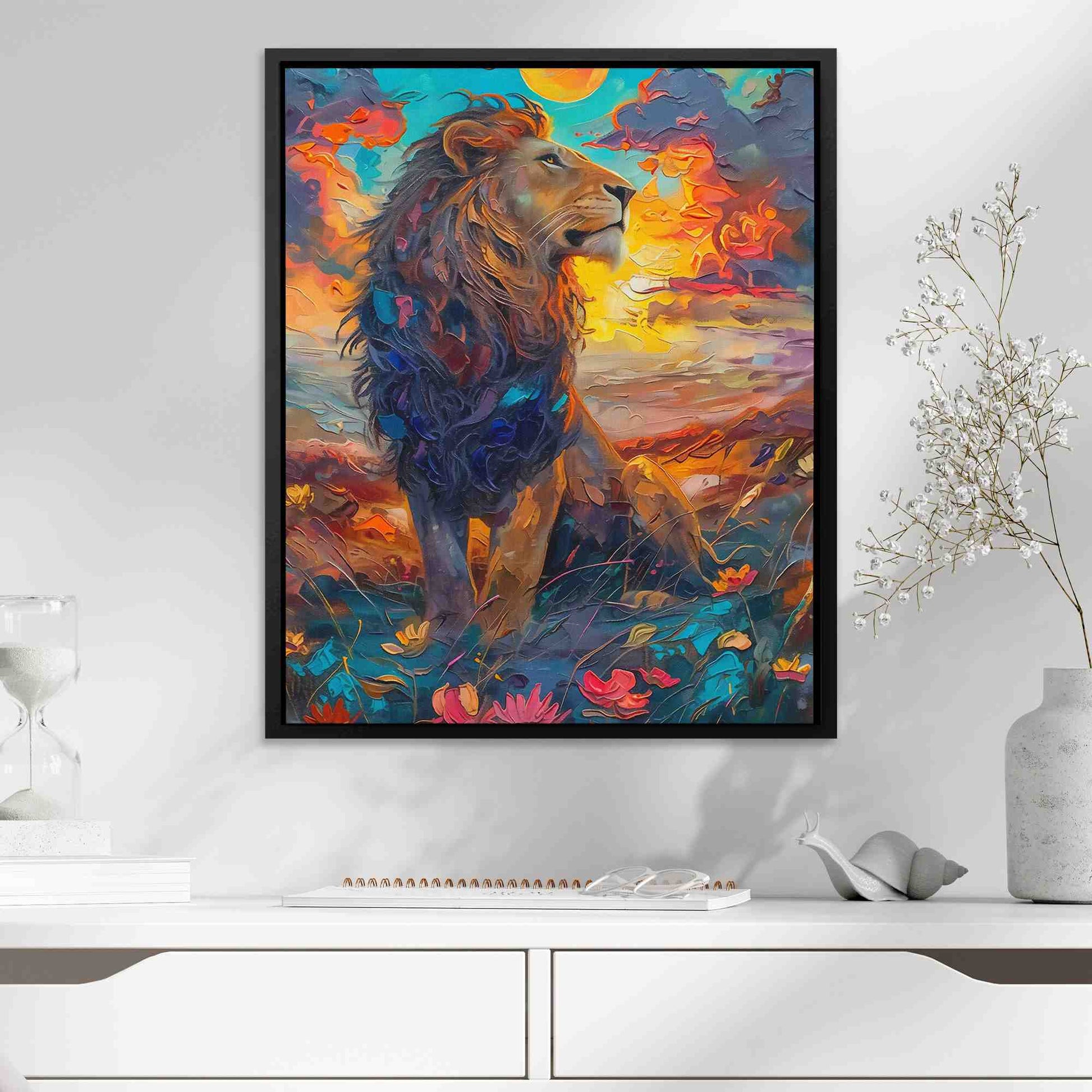 Downwind Scent - Maximalist Colorful Canvas Wall Art