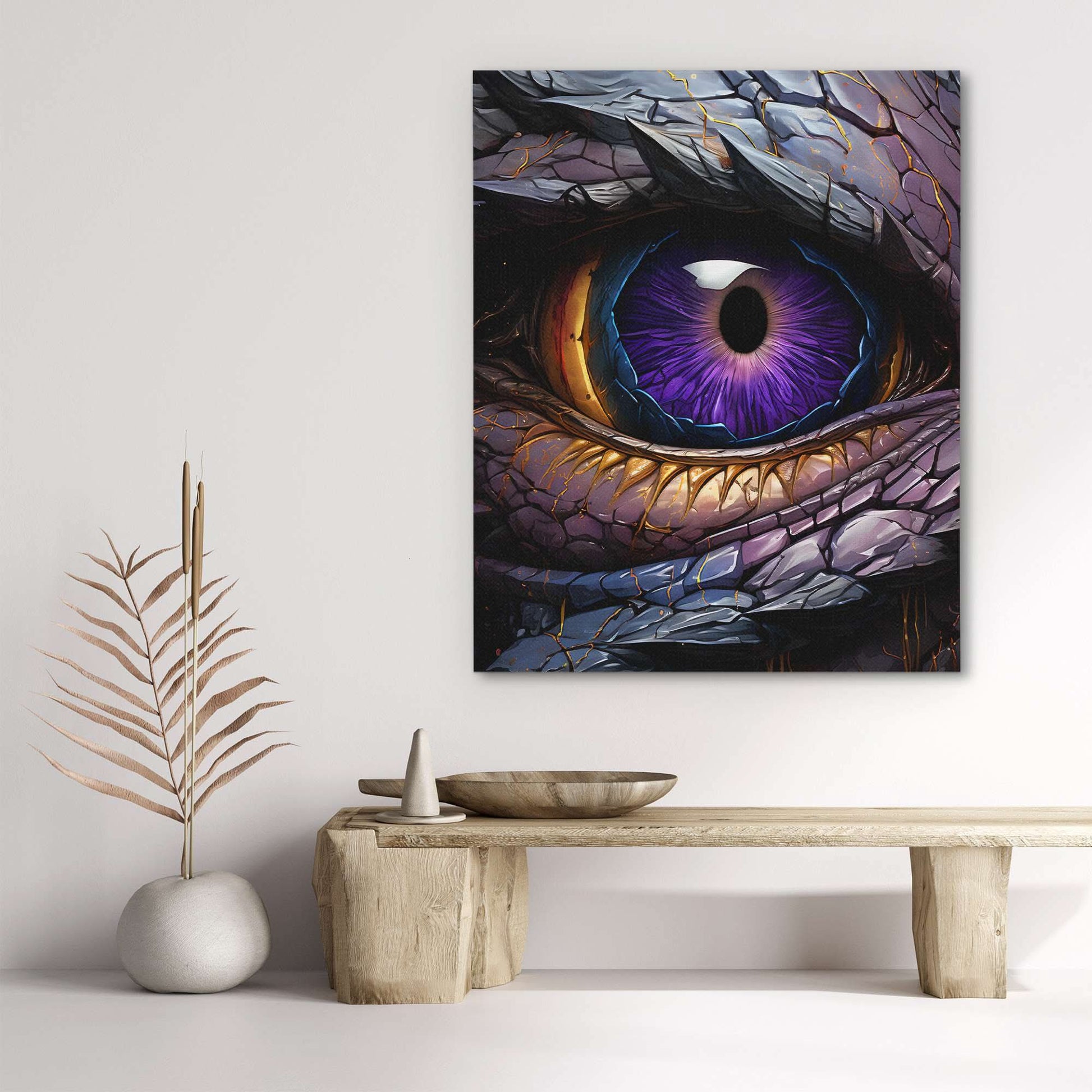 Dragon Eye - Purple Wall Art