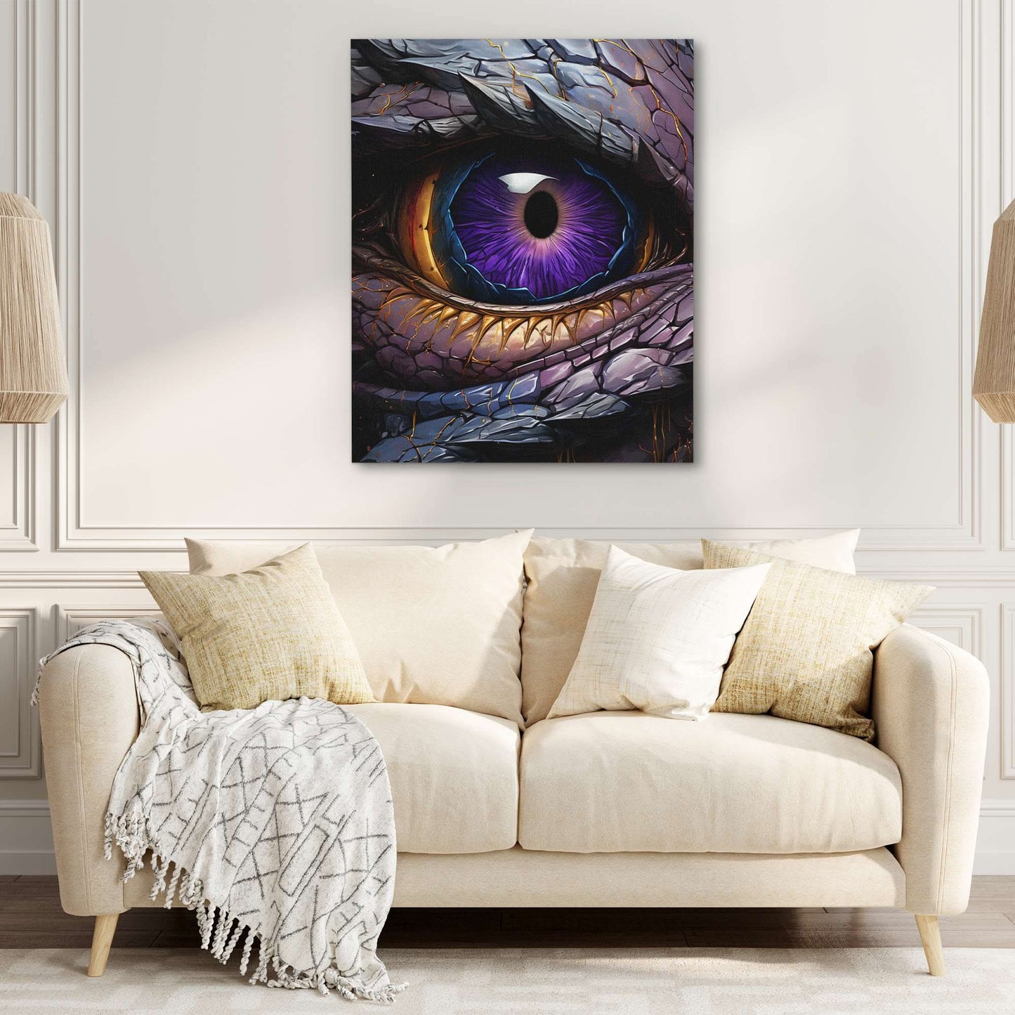 Dragon Eye - Eye Wall Art in Black Frame