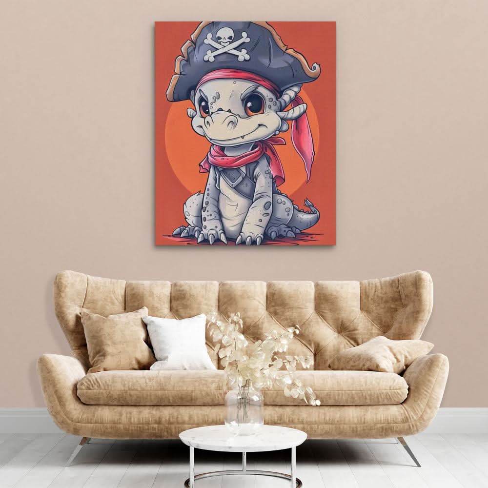 Dragon Pirate - Dragon Art for Kids Room