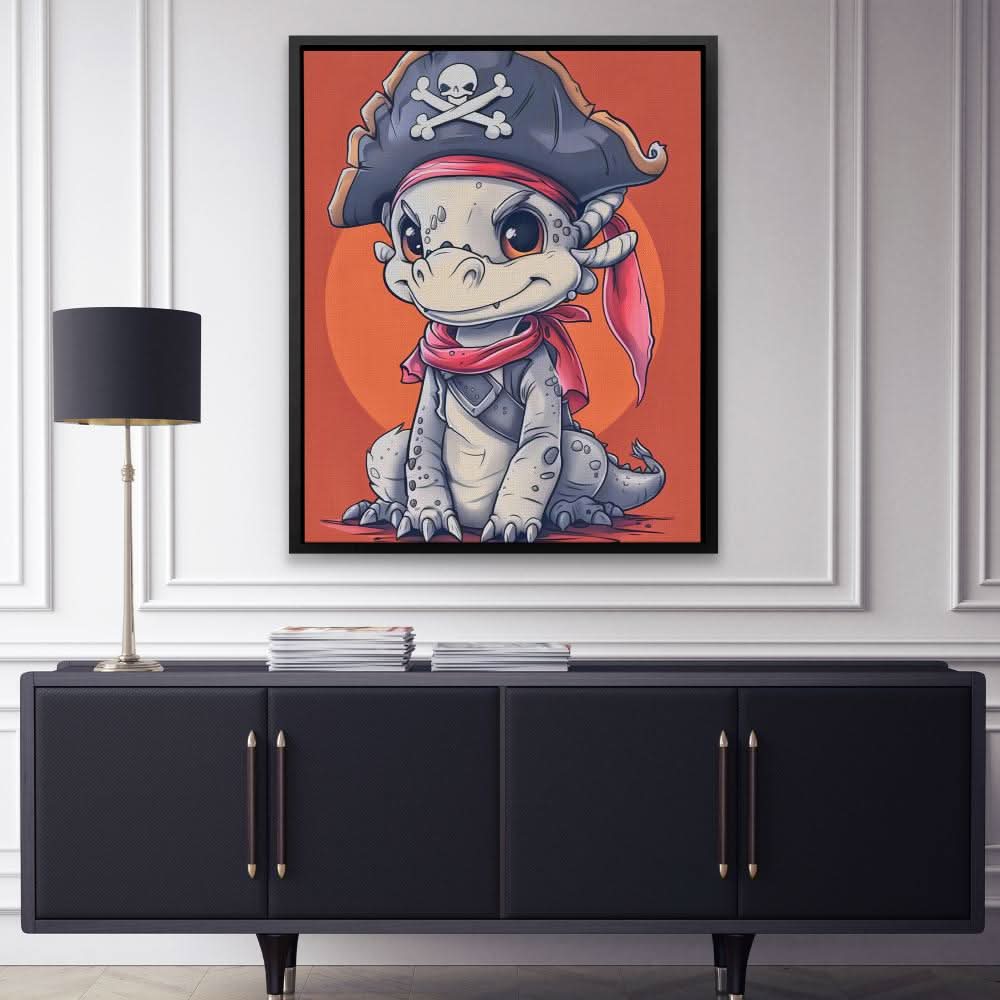 Dragon Pirate - Large Fantasy Canvas Print