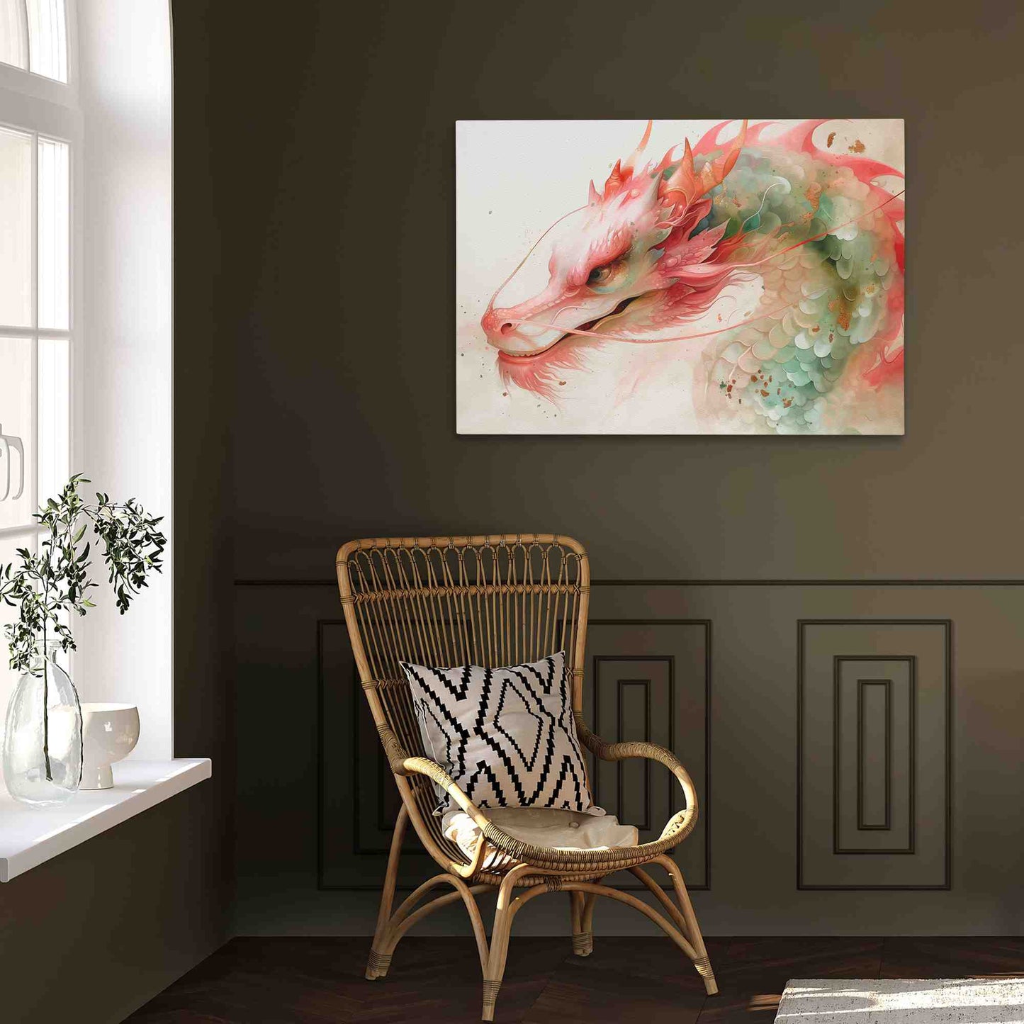 Dragon Whiskers - Pink Wall Art