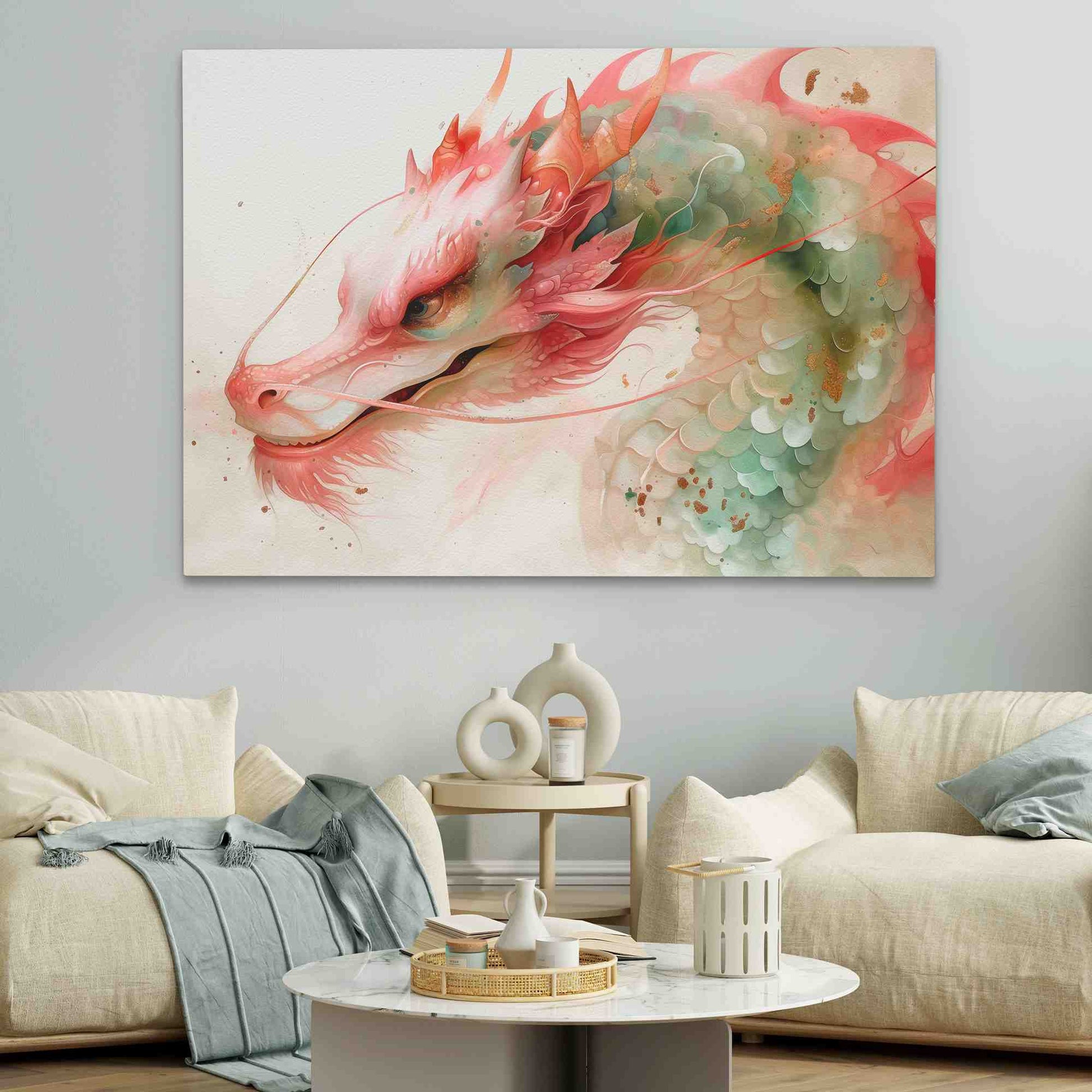 Dragon Whiskers - Fantasy Wall Art in Black Frame