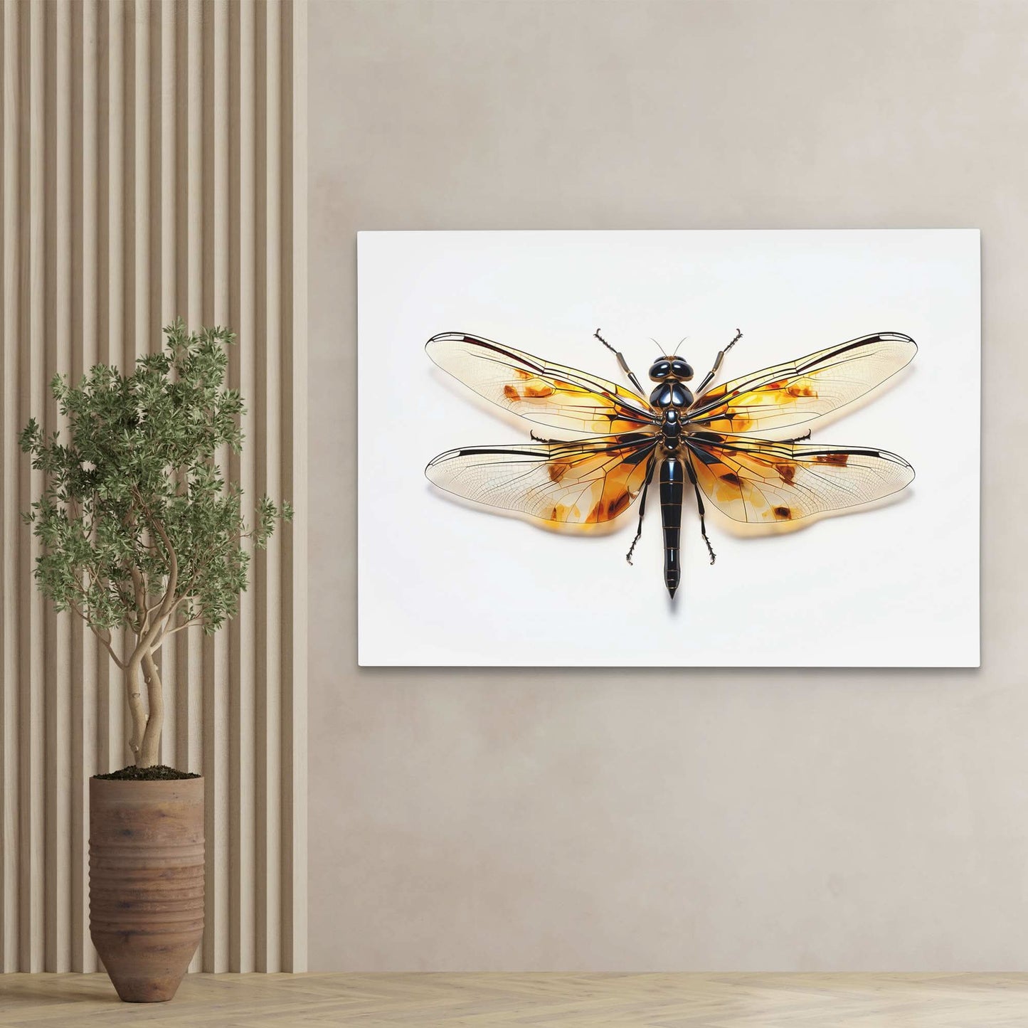 Dragonfly Arts - Wall Art in Black Frame