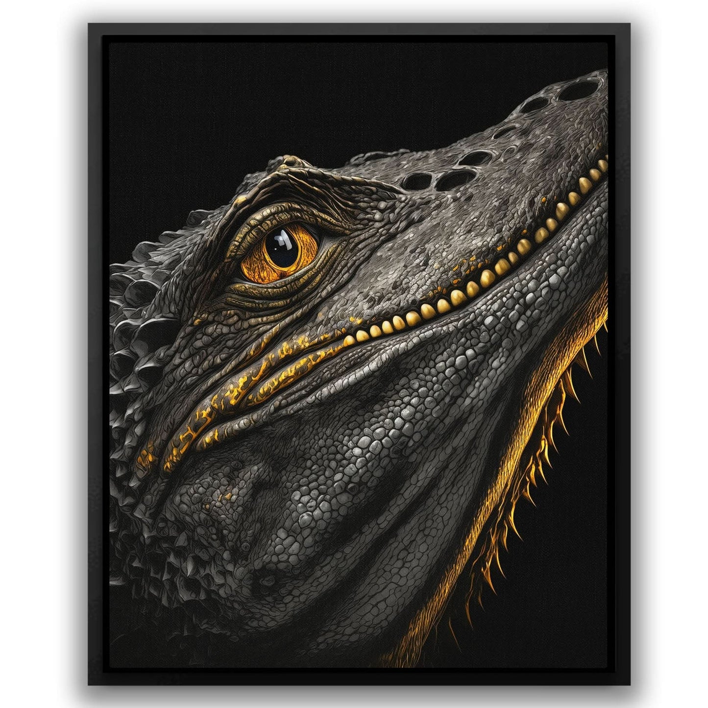 Dragon's Eye - Oversized Animals Canvas Wall Art