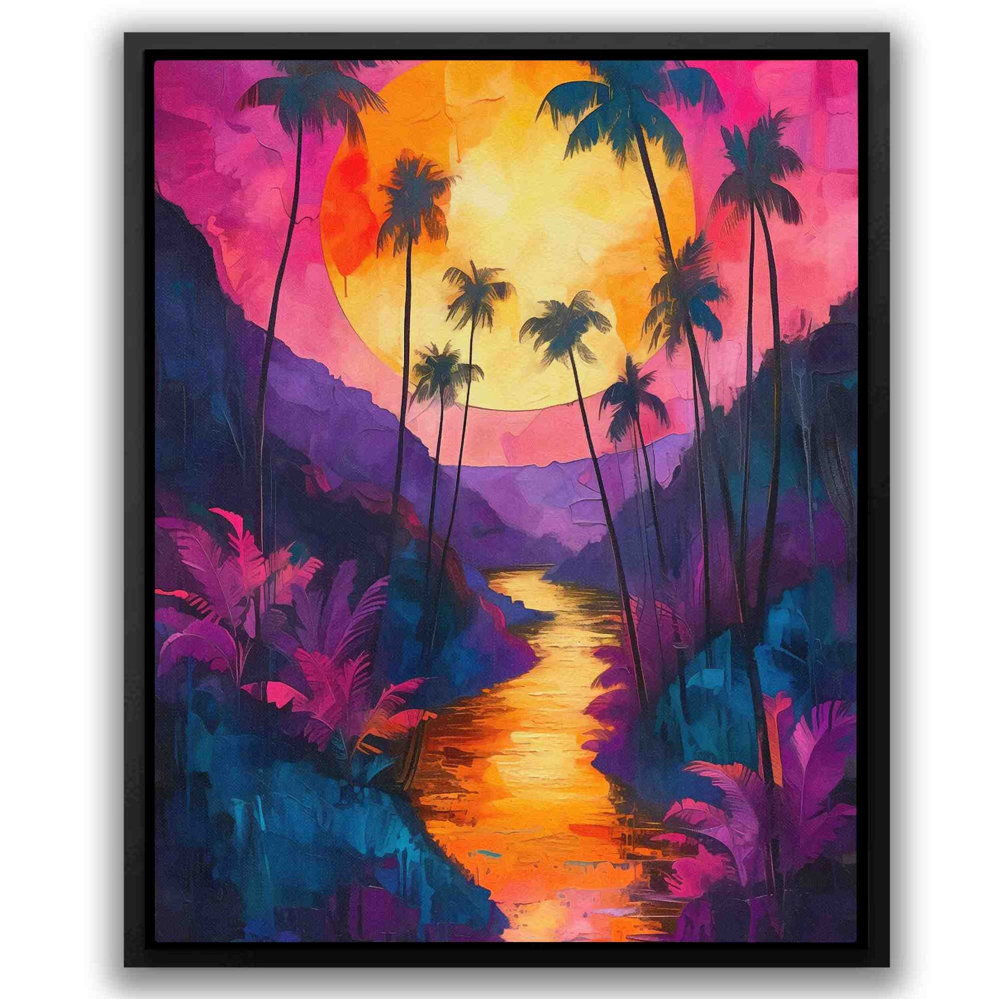 Dream of the River - Purple Nature Canvas Print