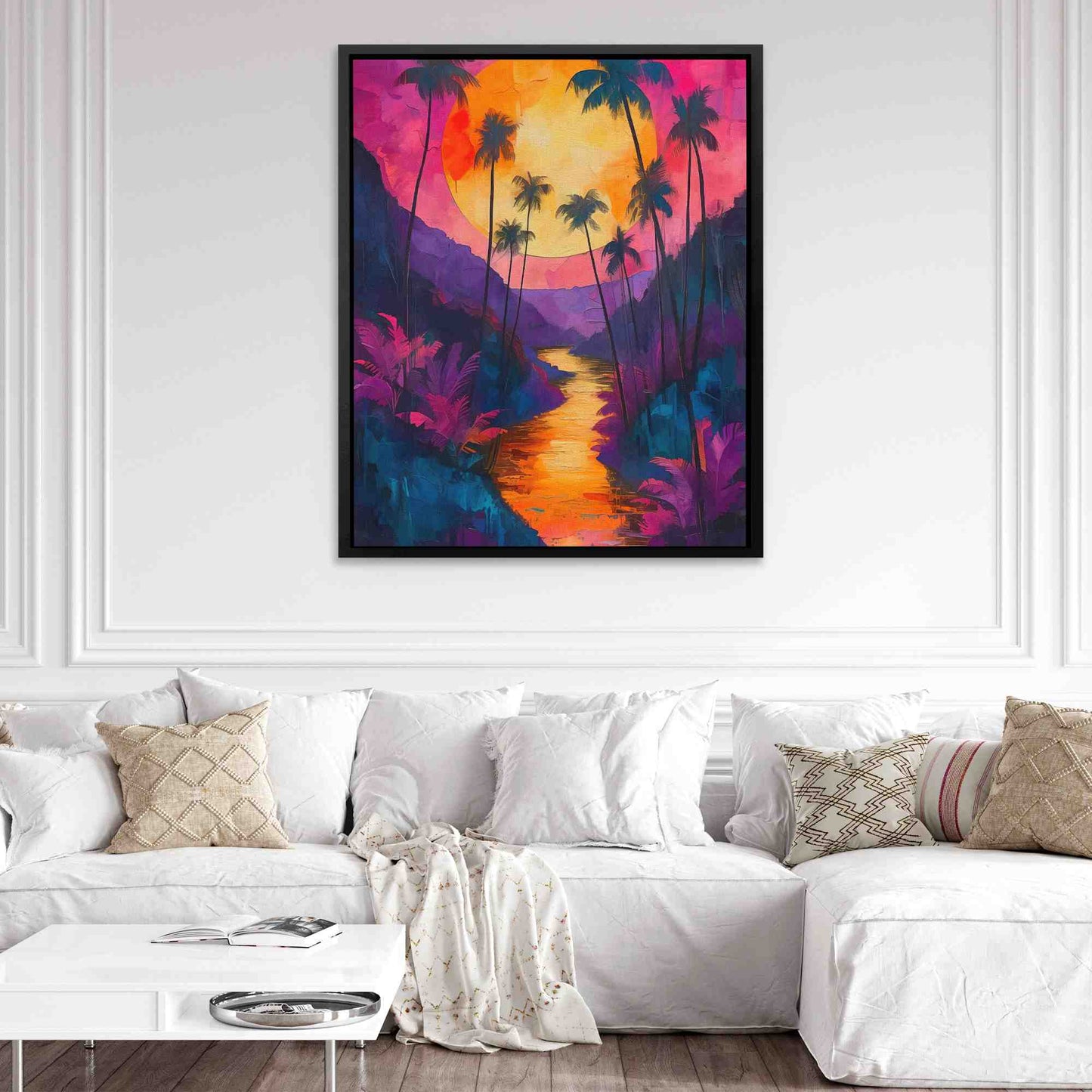 Dream of the River - Large Vaporwave Canvas Print