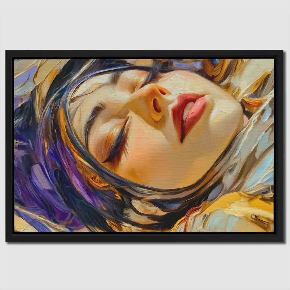 Dreaming Astronaut - Gold Wall Art for Hallway