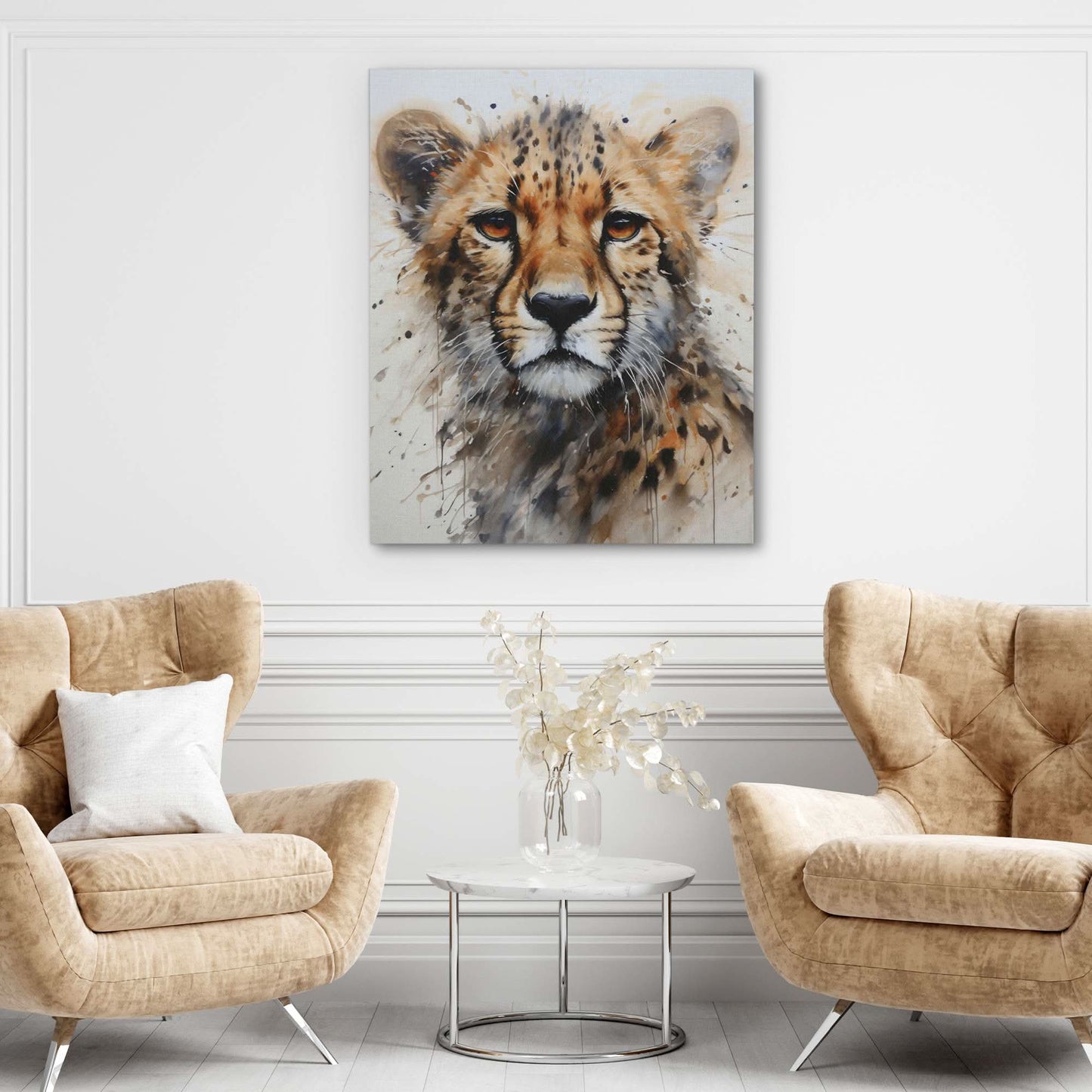 Dreaming Cheetah - Animals Canvas Print