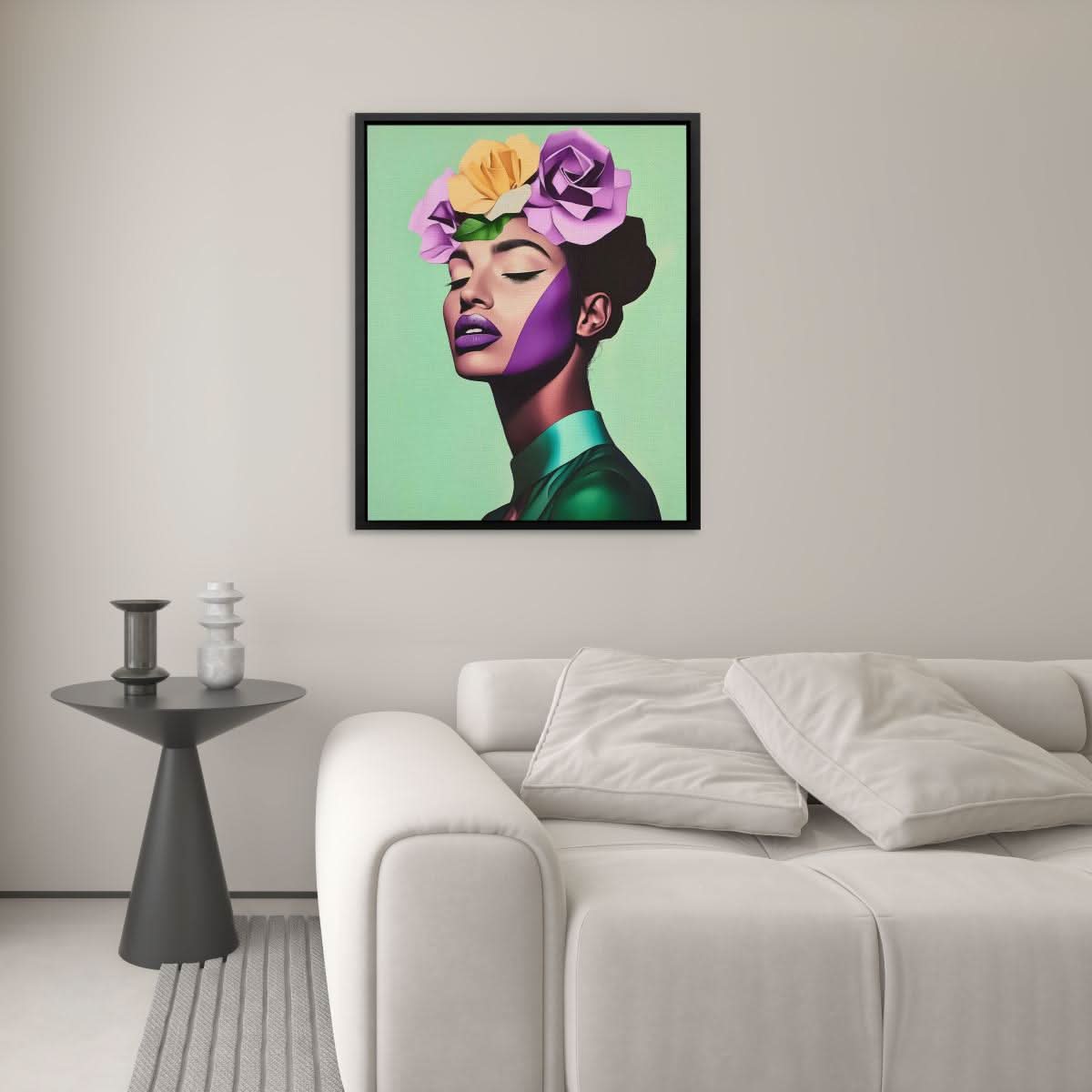 Dreaming in Roses - Large Figurative Canvas Print