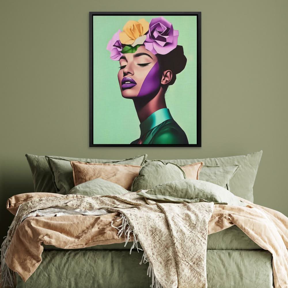 Dreaming in Roses - Female Art for Bedroom