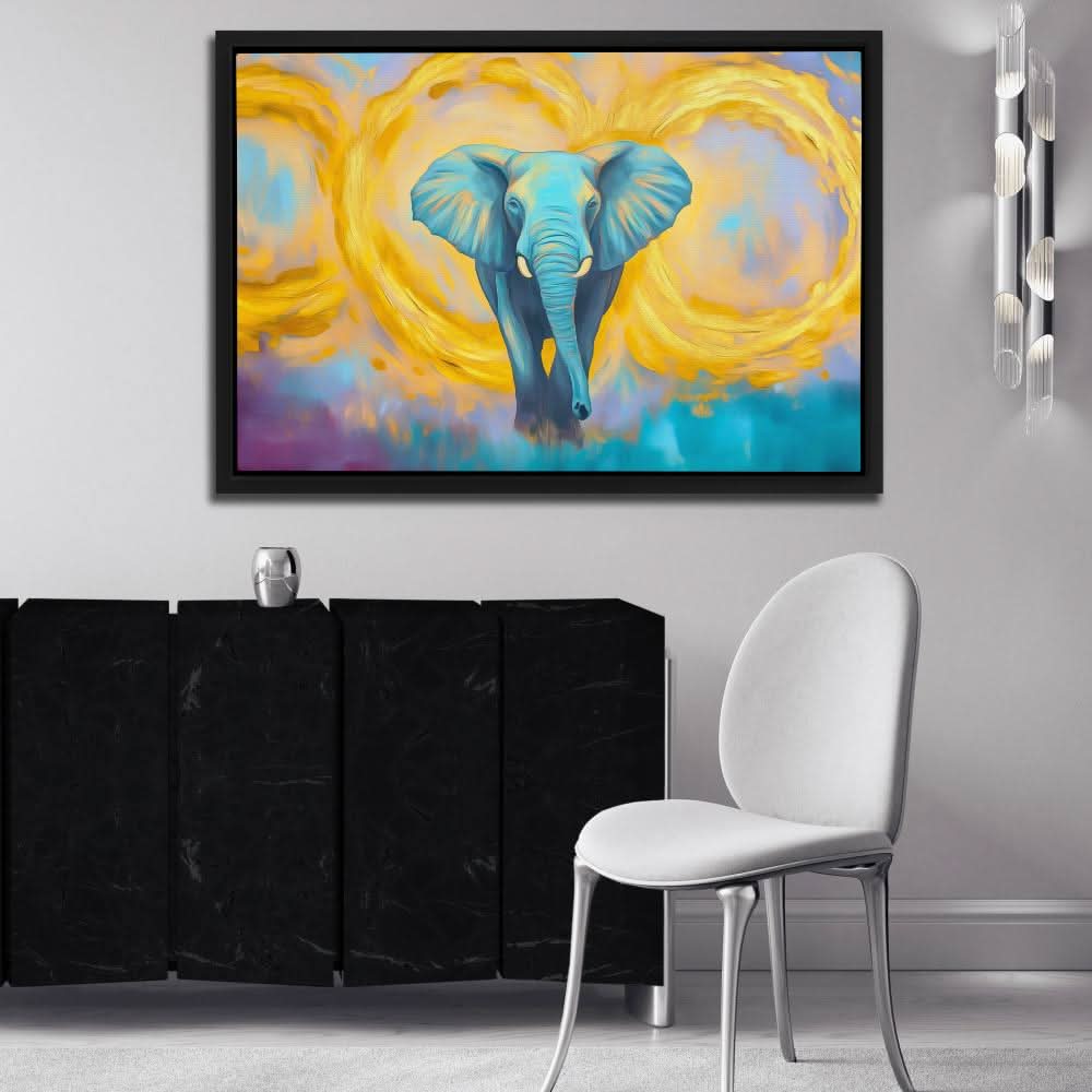 Dreaming of an Elephant - Large Abstract Canvas Print